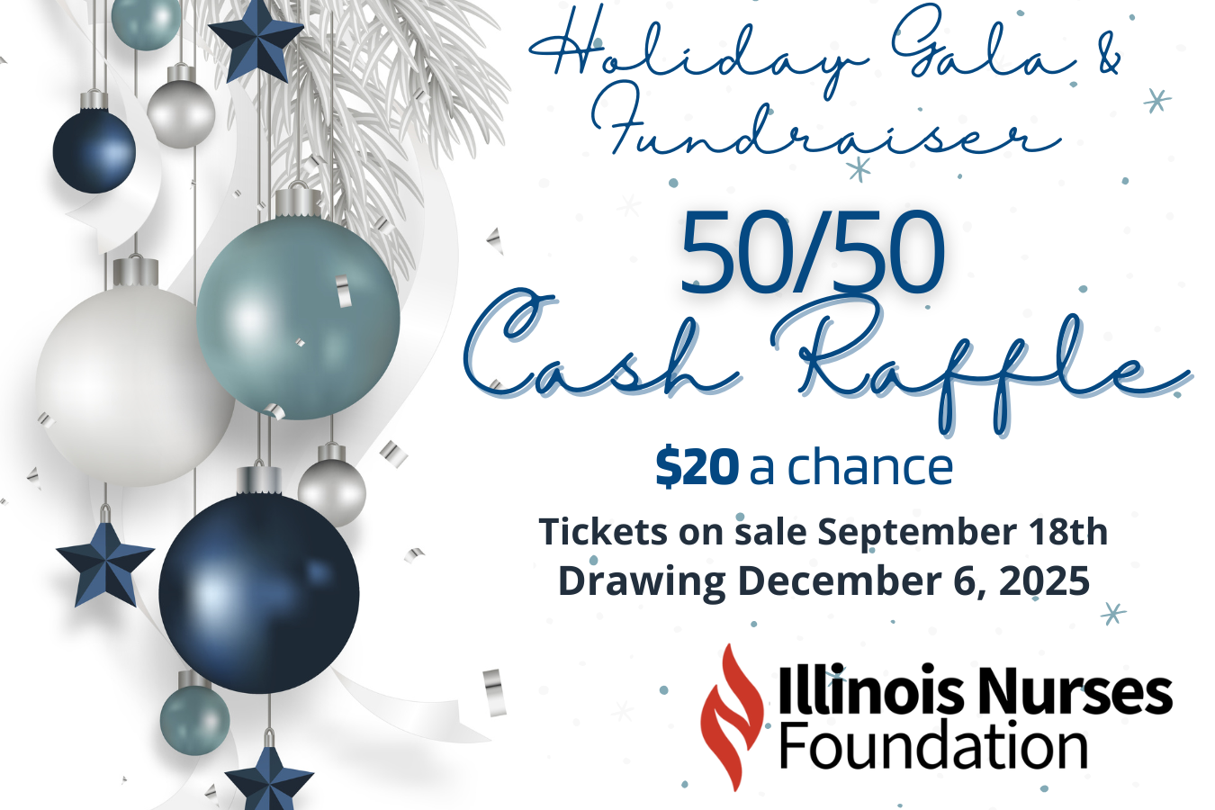 2025 50/50 Cash Raffle - INF Holiday Gala & Fundraiser image
