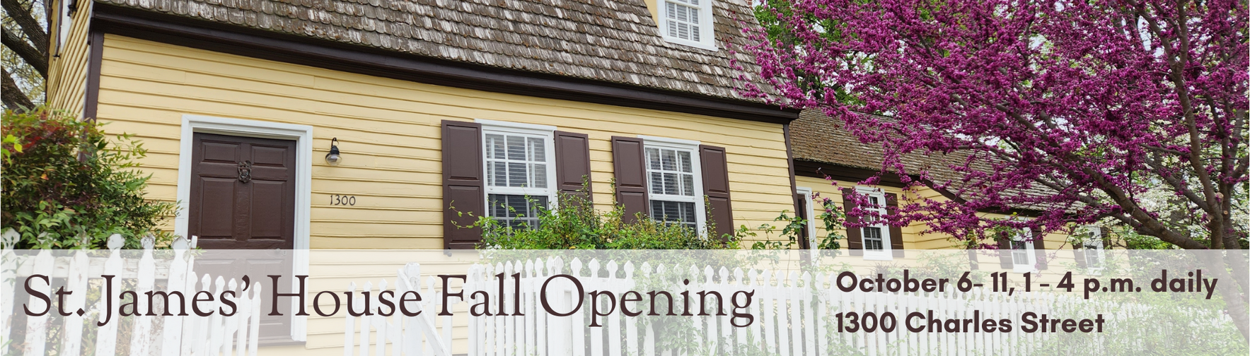 St. James' House 2025 Fall Opening, October 6 to 11, 1 - 4 p.m. daily image