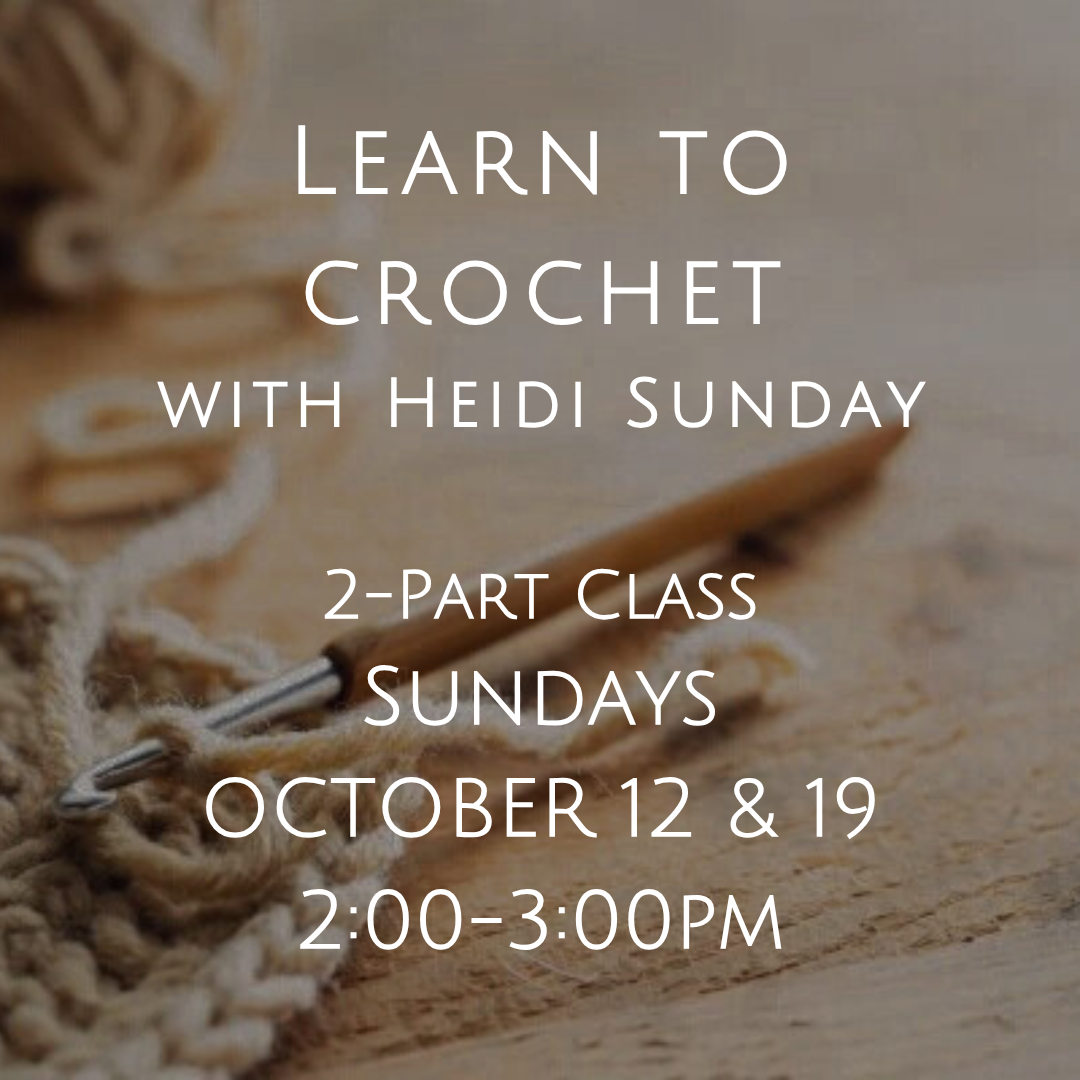 Learn to Crochet with Heidi Sunday image