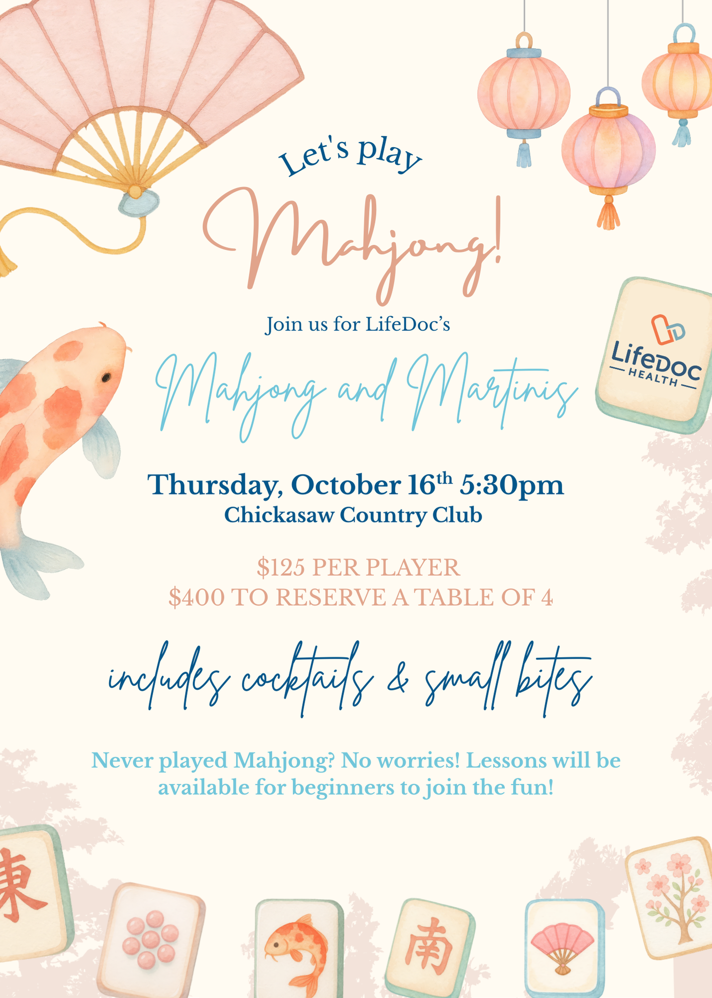 Mahjong and Martinis image