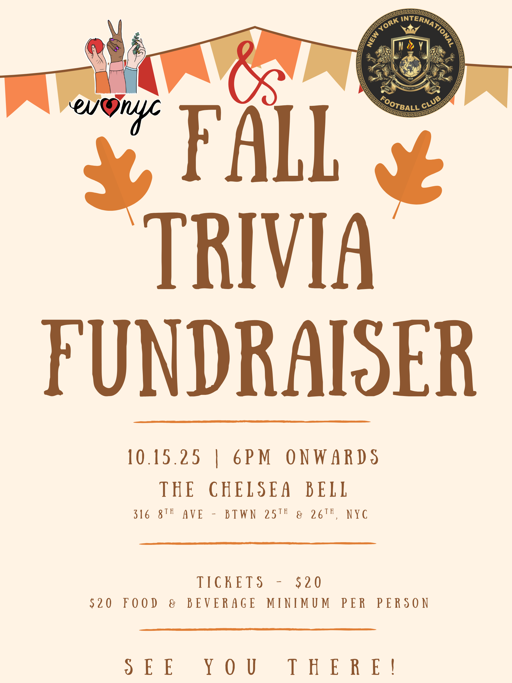 EVLovesNYC x NYIFC Fall Trivia Night image
