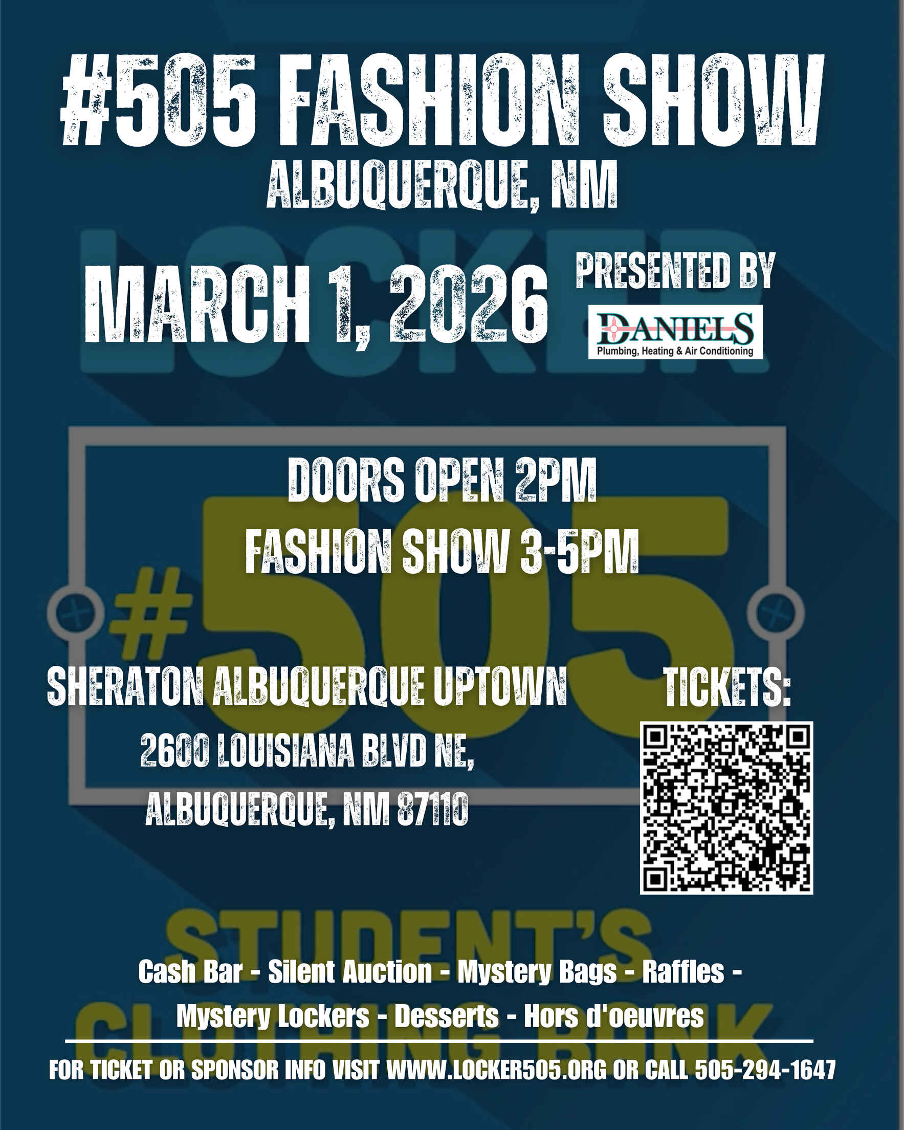 13th Annual "#505 Fashion Show" Fundraising Event - Benefitting Locker #505: Student's Clothing Bank image