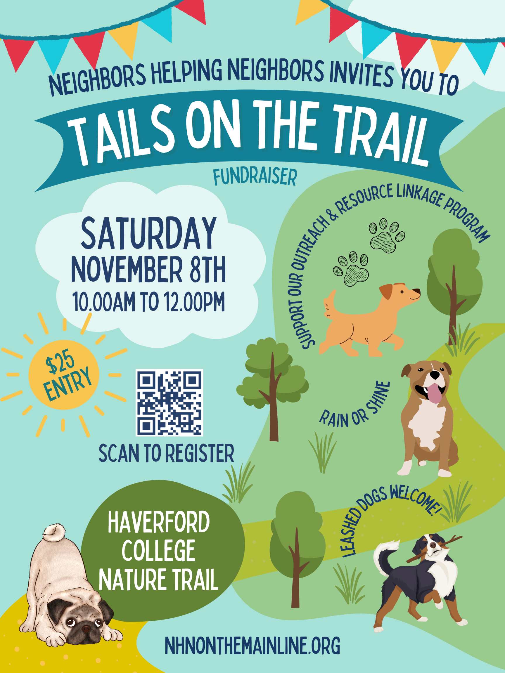 Neighbors Helping Neighbors invites you to Tails on the Trail! image