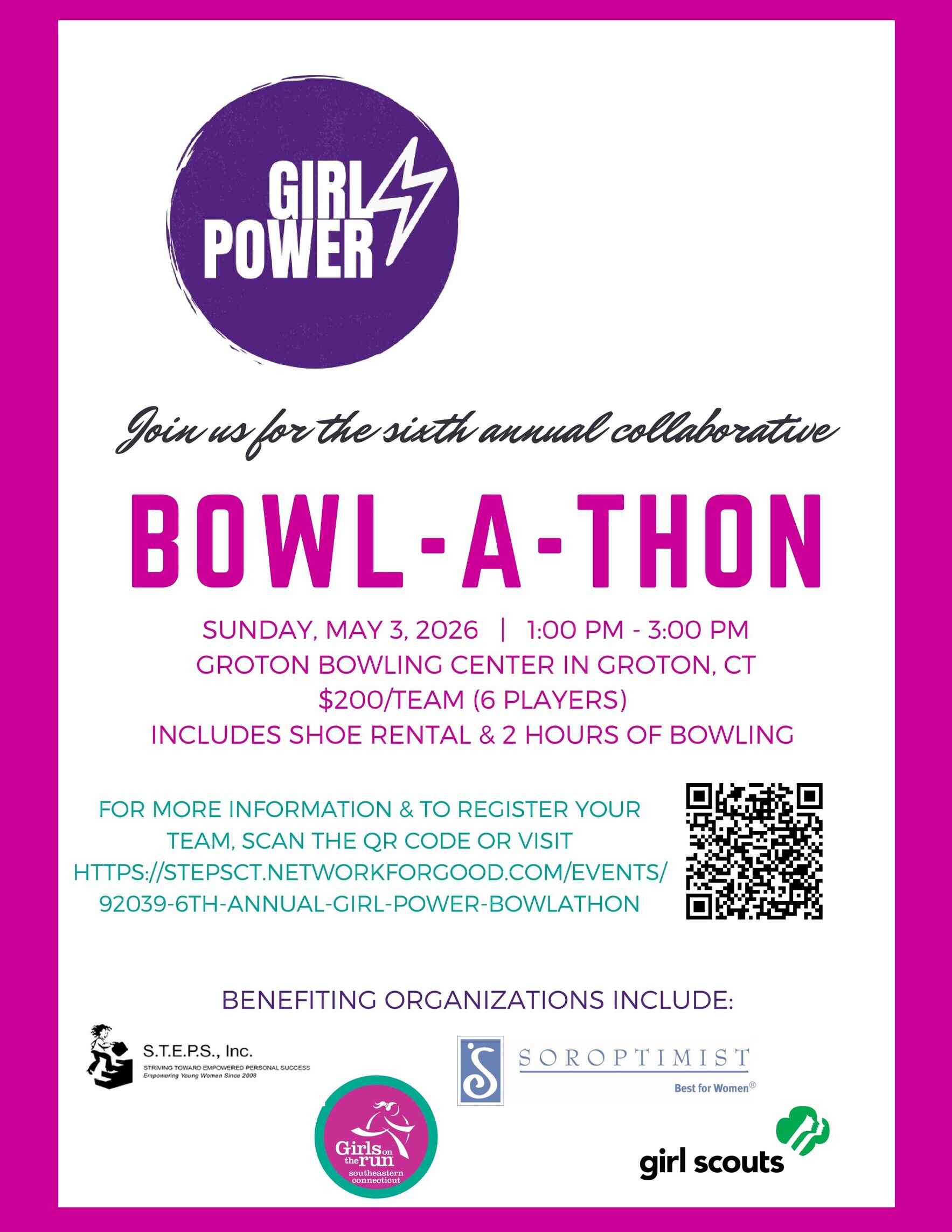 6th Annual Girl Power Bowlathon image