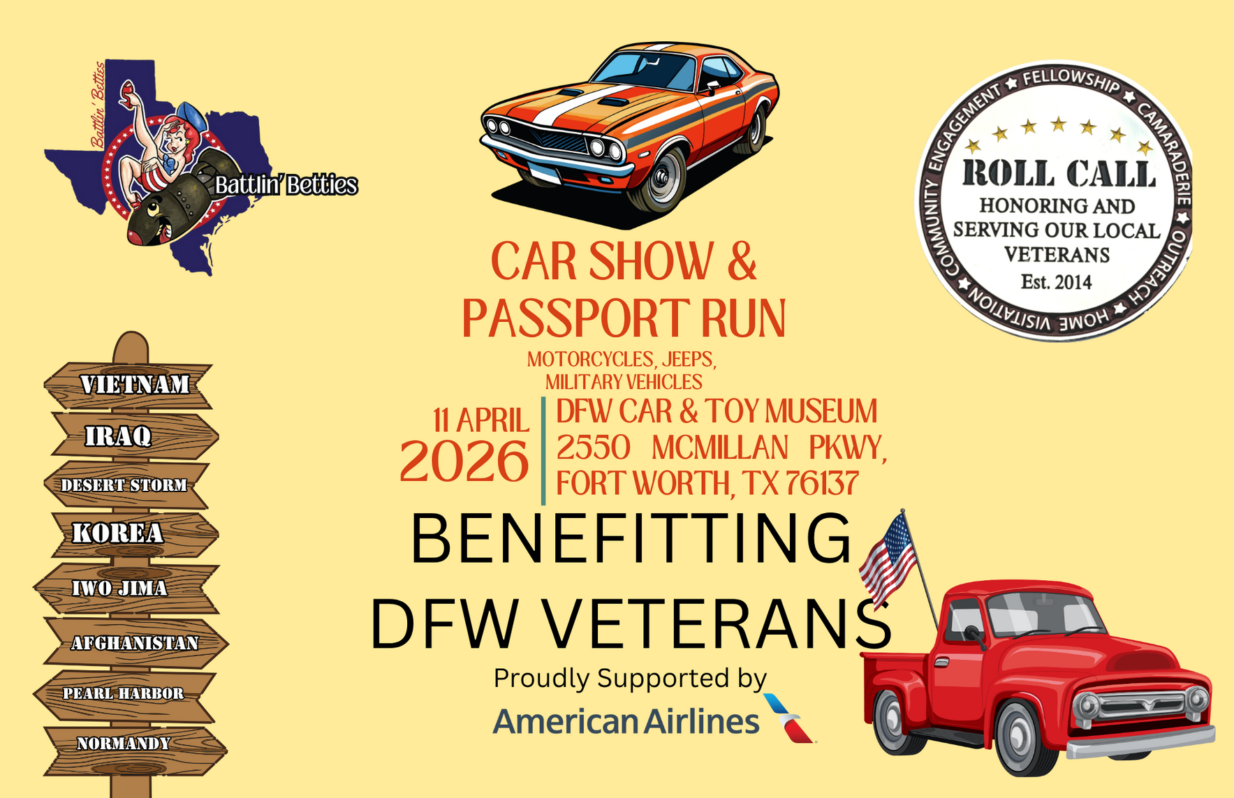 2026 Roll Call Car Show and Passport Run in Memory of Vietnam Veteran, Roger Owens image