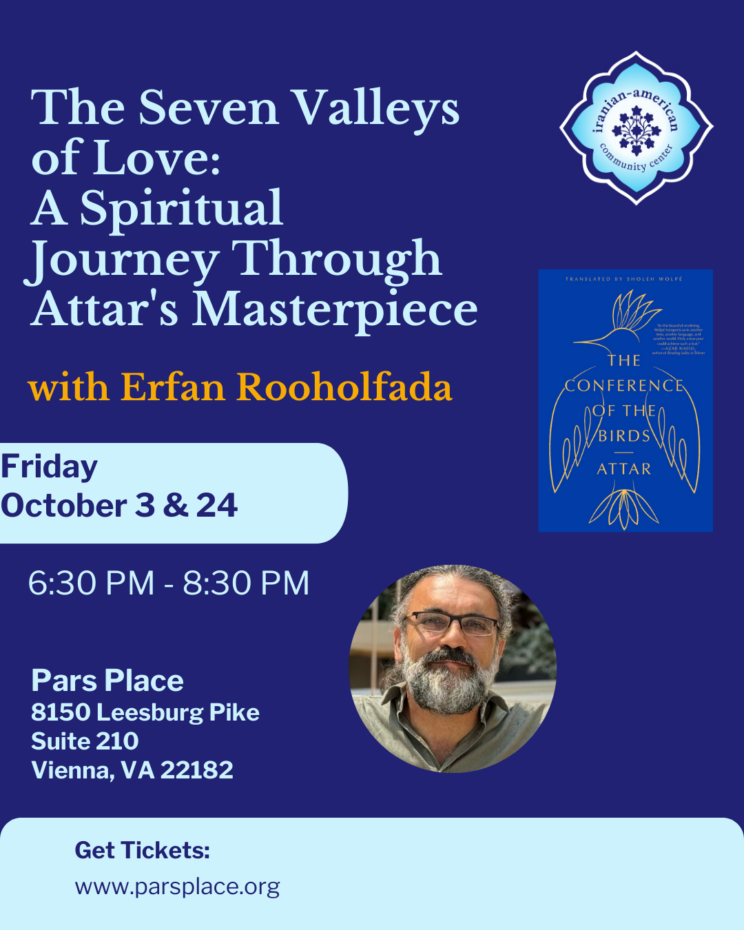 The Seven Valleys of Love: A Spiritual Journey Through Attar's Masterpiece with Erfan Rooholfada image