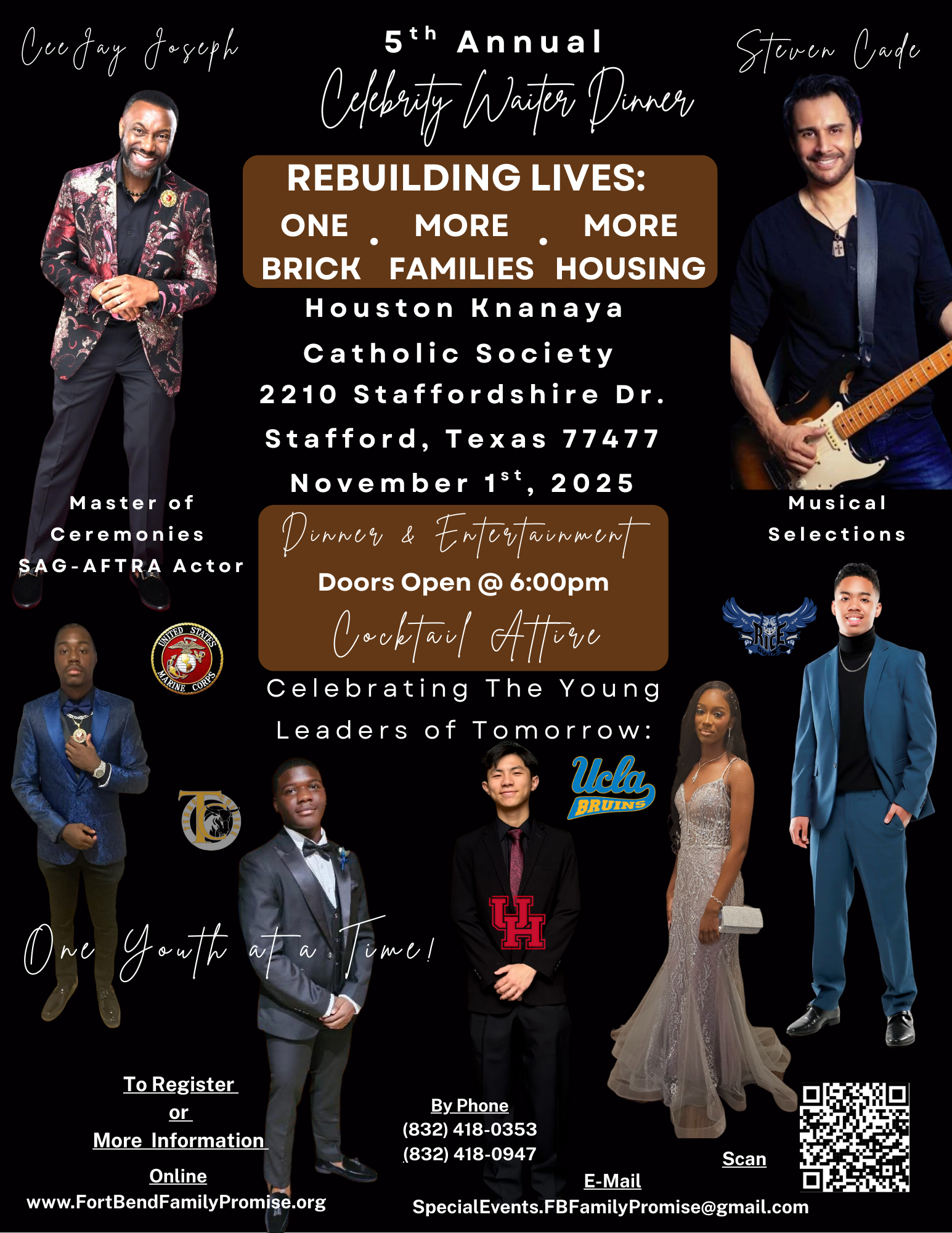 Fort Bend Family Promise 5th Annual Celebrity Waiters Dinner "Rebuilding Lives" image
