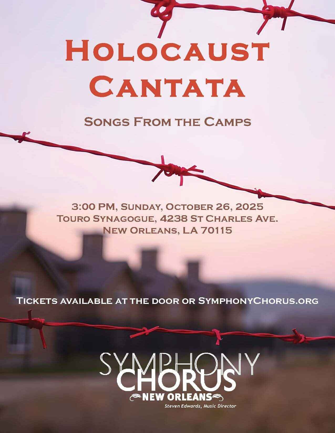 McCullough's Holocaust Contata presented by Symphony Chorus of New Orleans image