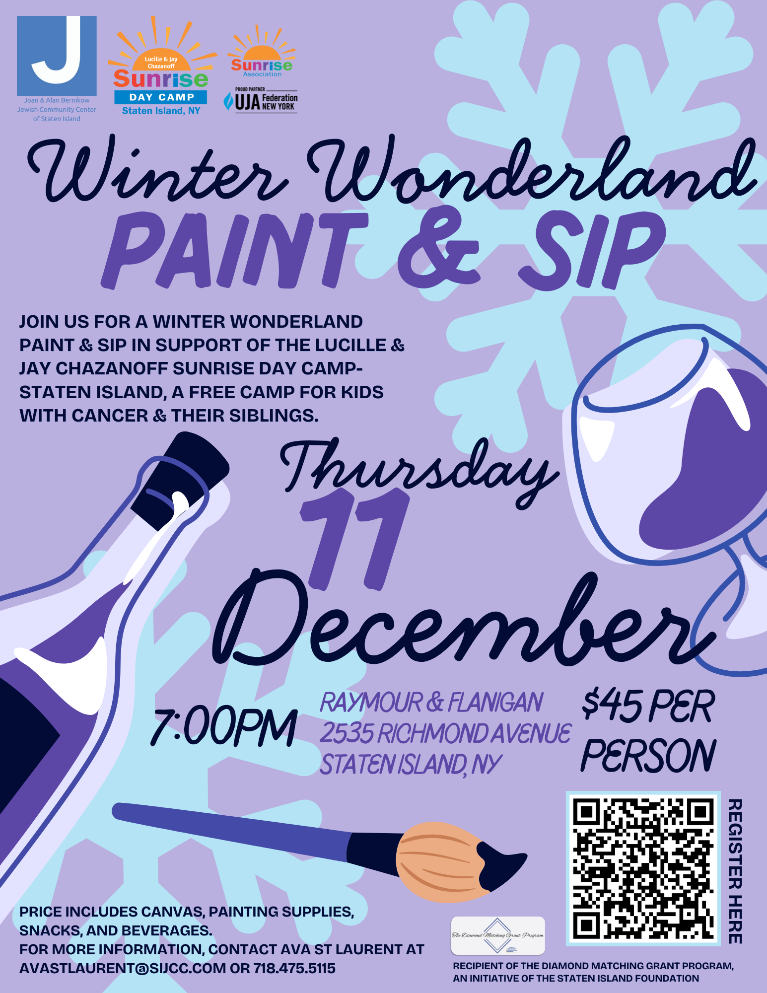 Winter Wonderland Paint & Sip - Diamond Matching Grant image