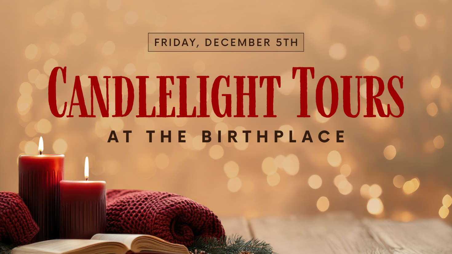 Candlelight Tour at the Birthplace | Dec 5 image