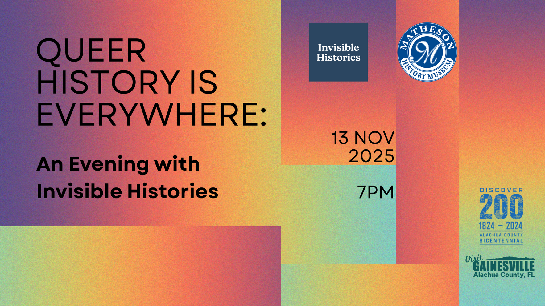 Queer History is Everywhere: An Evening with Invisible Histories image