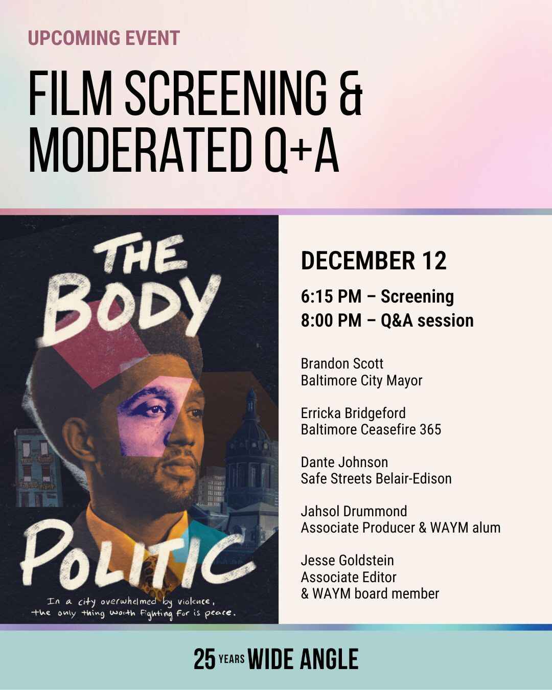 Film Series - Body Politic screening image