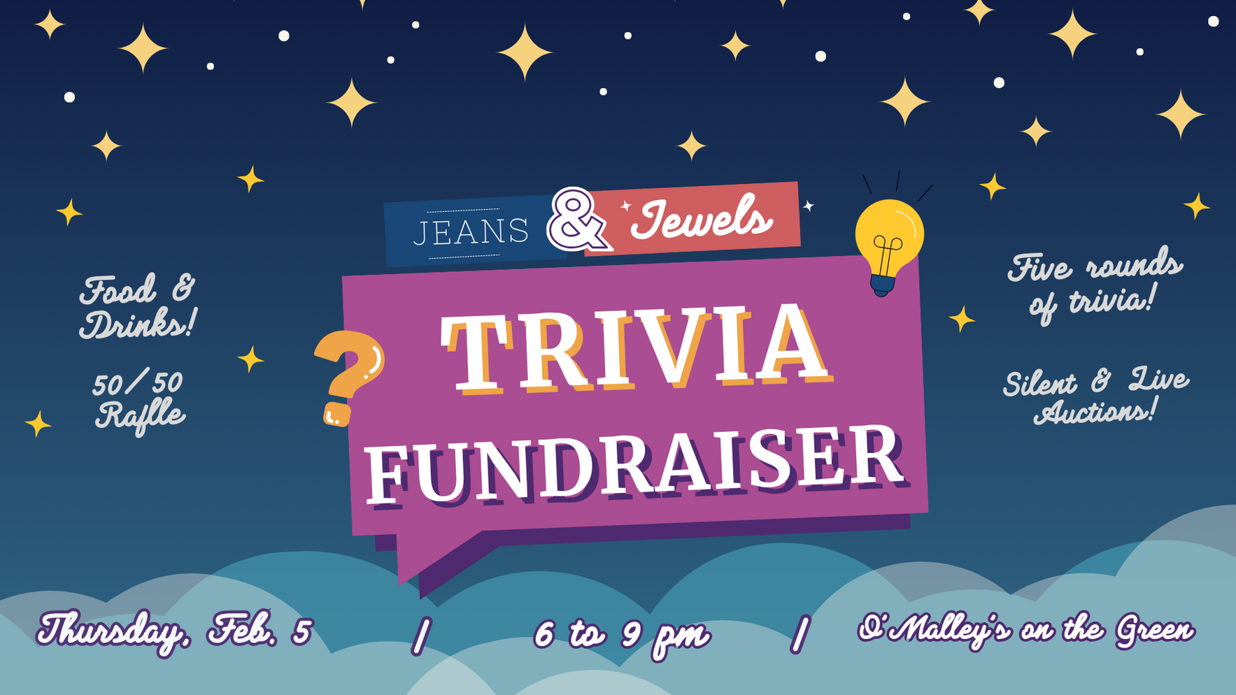 "Jeans & Jewels" Trivia Fundraiser image