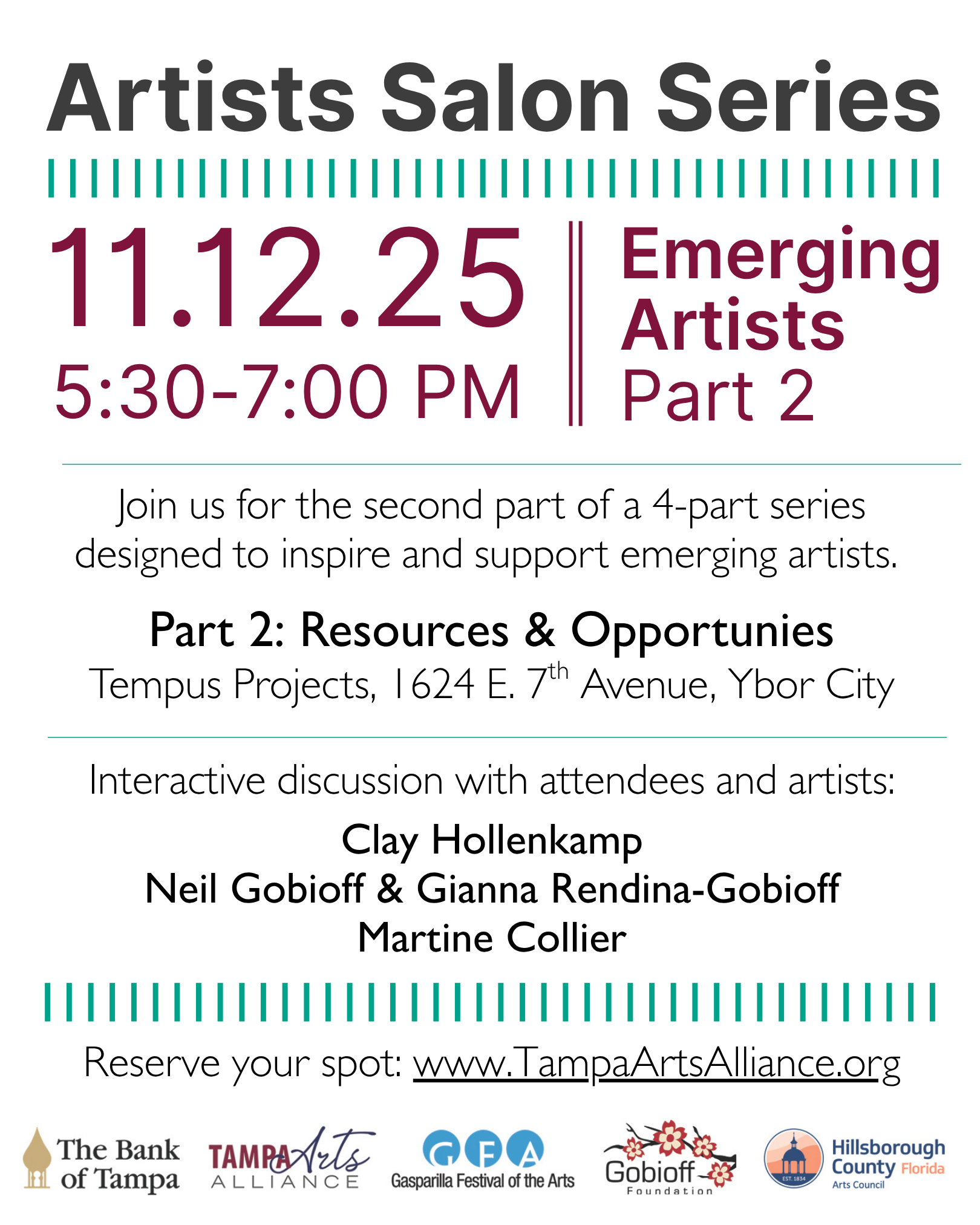 Salon Series - Emerging Artists Pt. 2 of 4 image