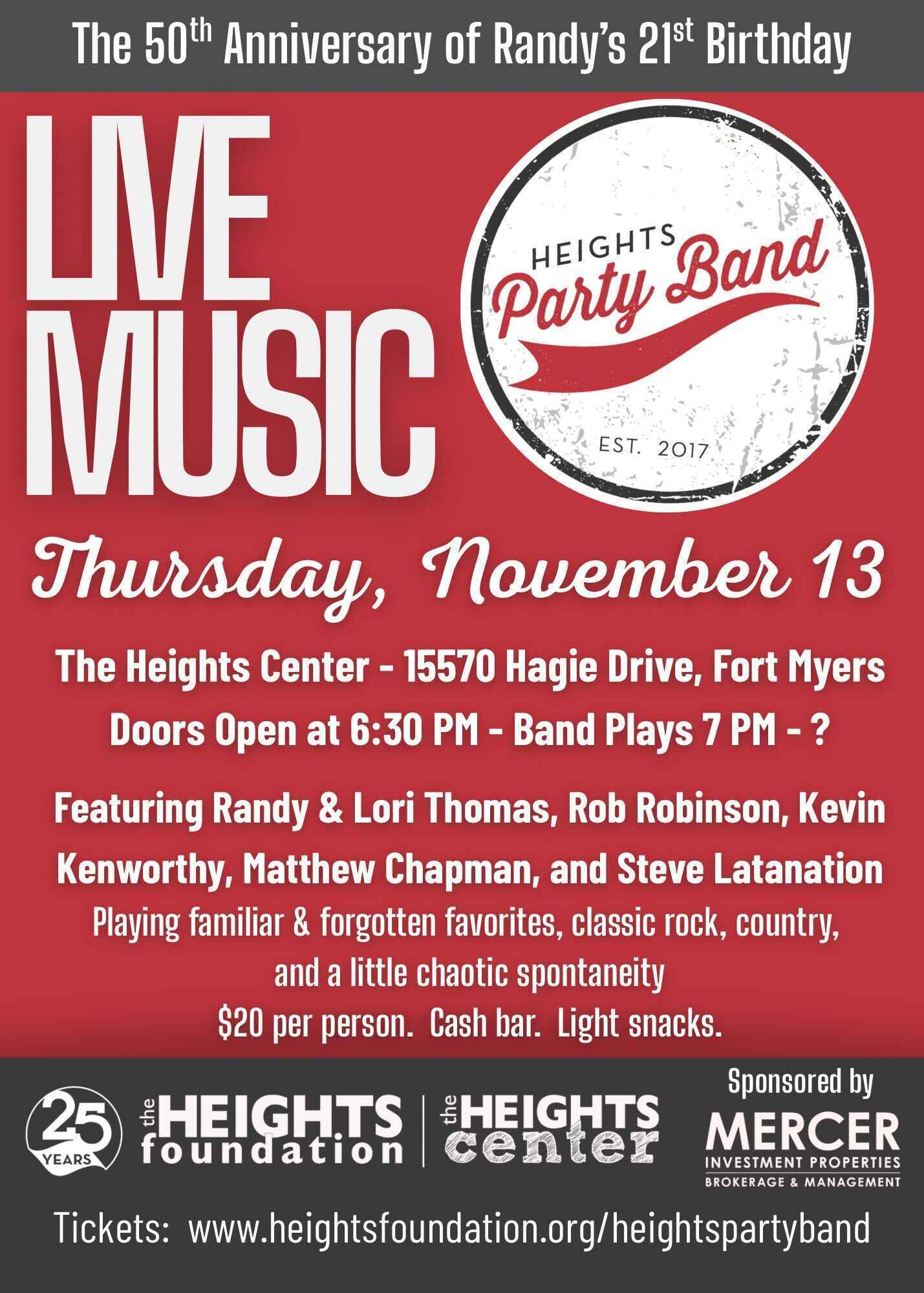 2025 Heights Party Band image