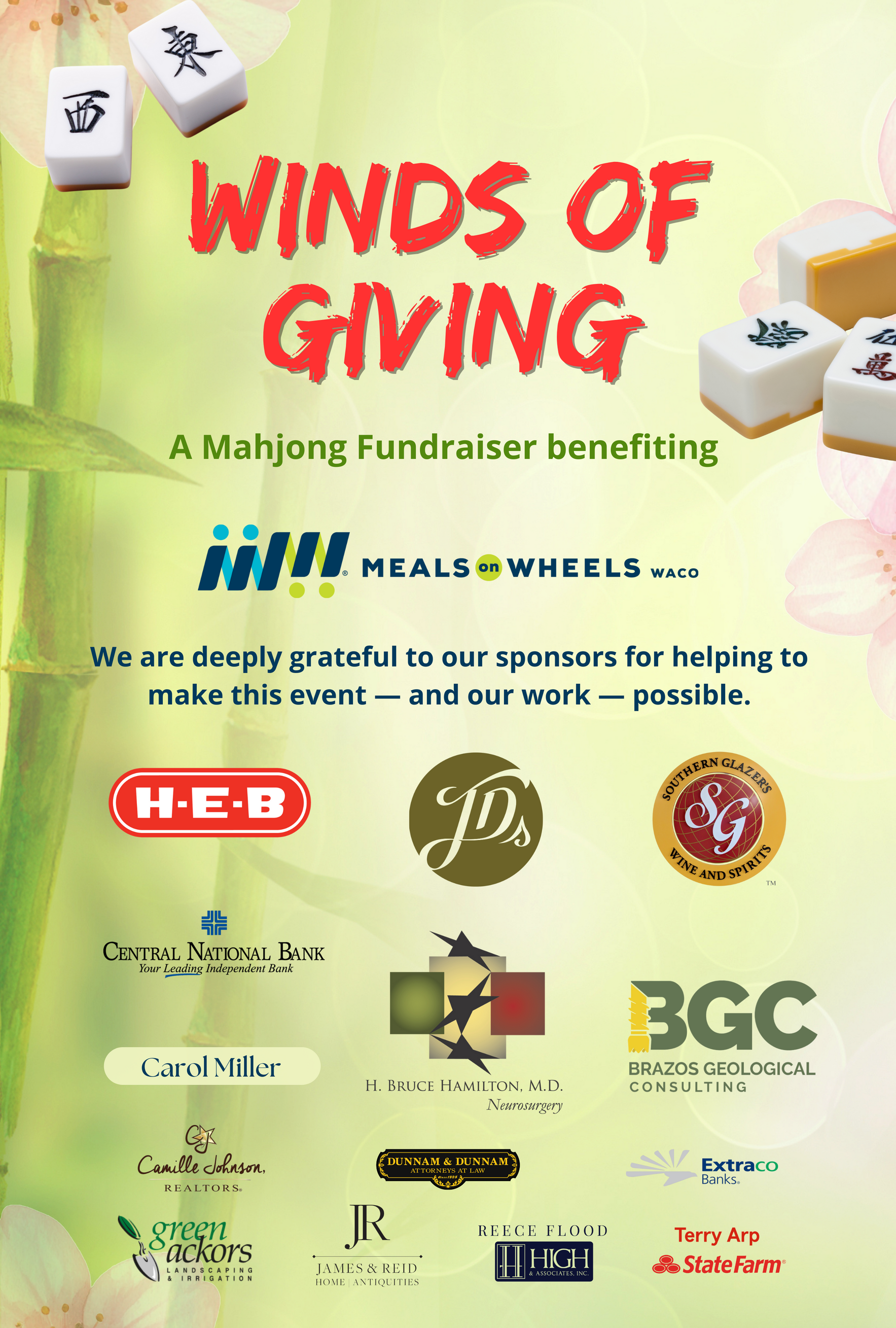 Winds of Giving, A Mahjong Fundraiser image
