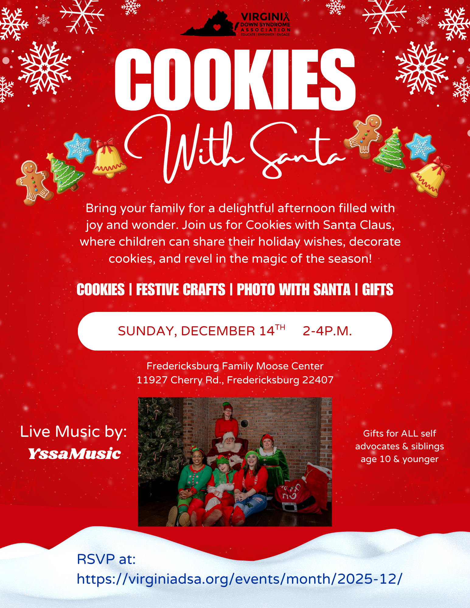 Fredericksburg Cookies with Santa image