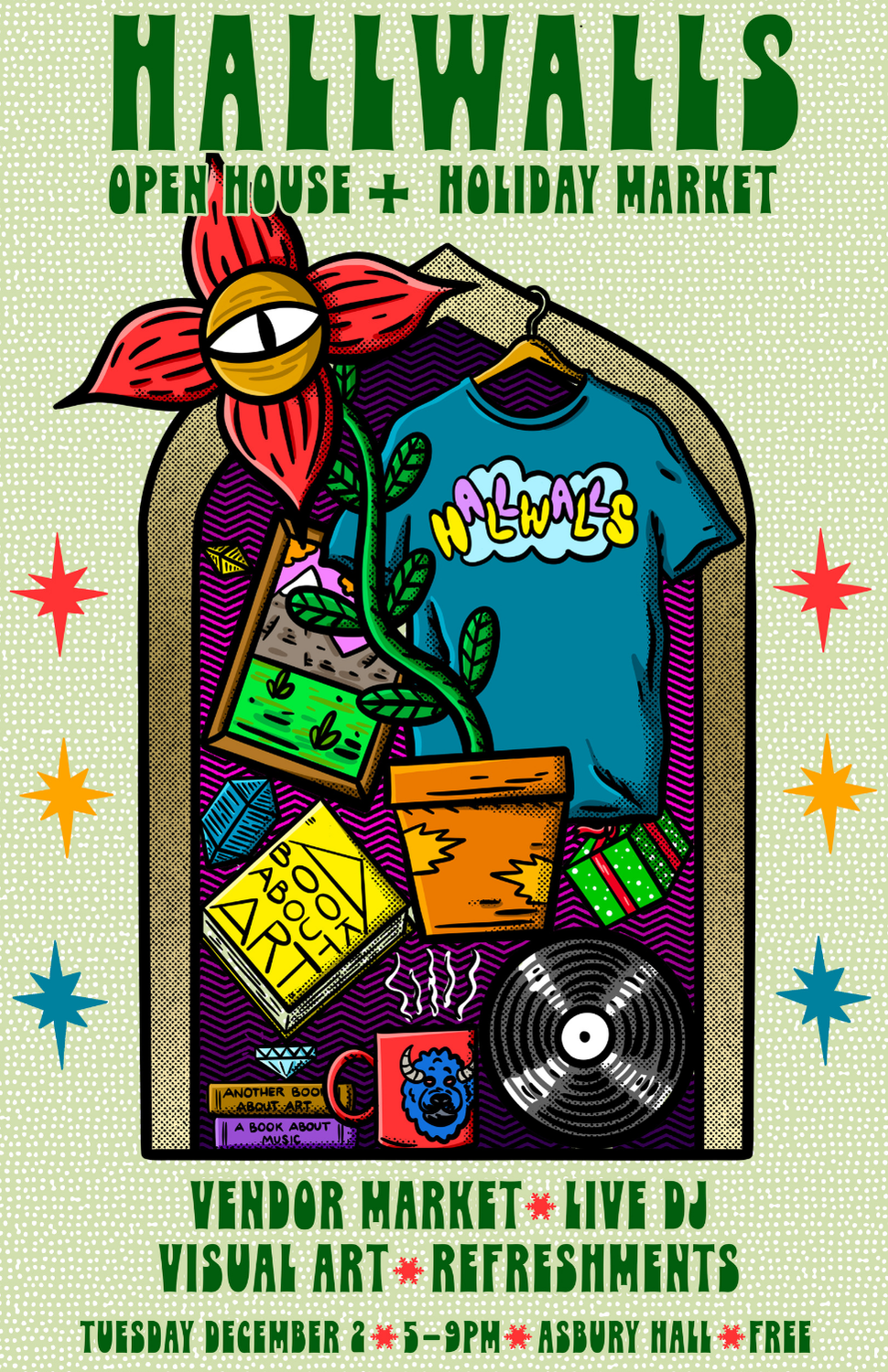 Hallwalls Open House & Holiday Market image