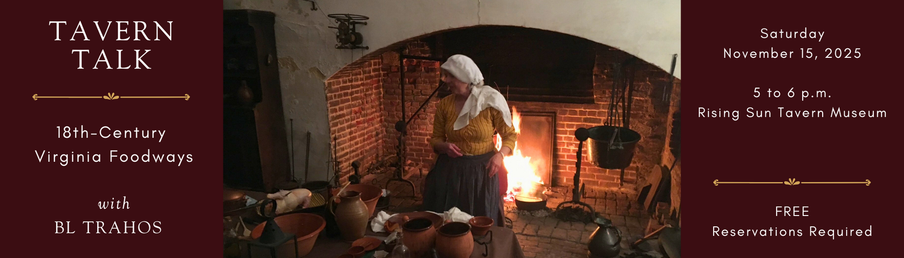 Tavern Talk: 18th-Century Virginia Foodways image