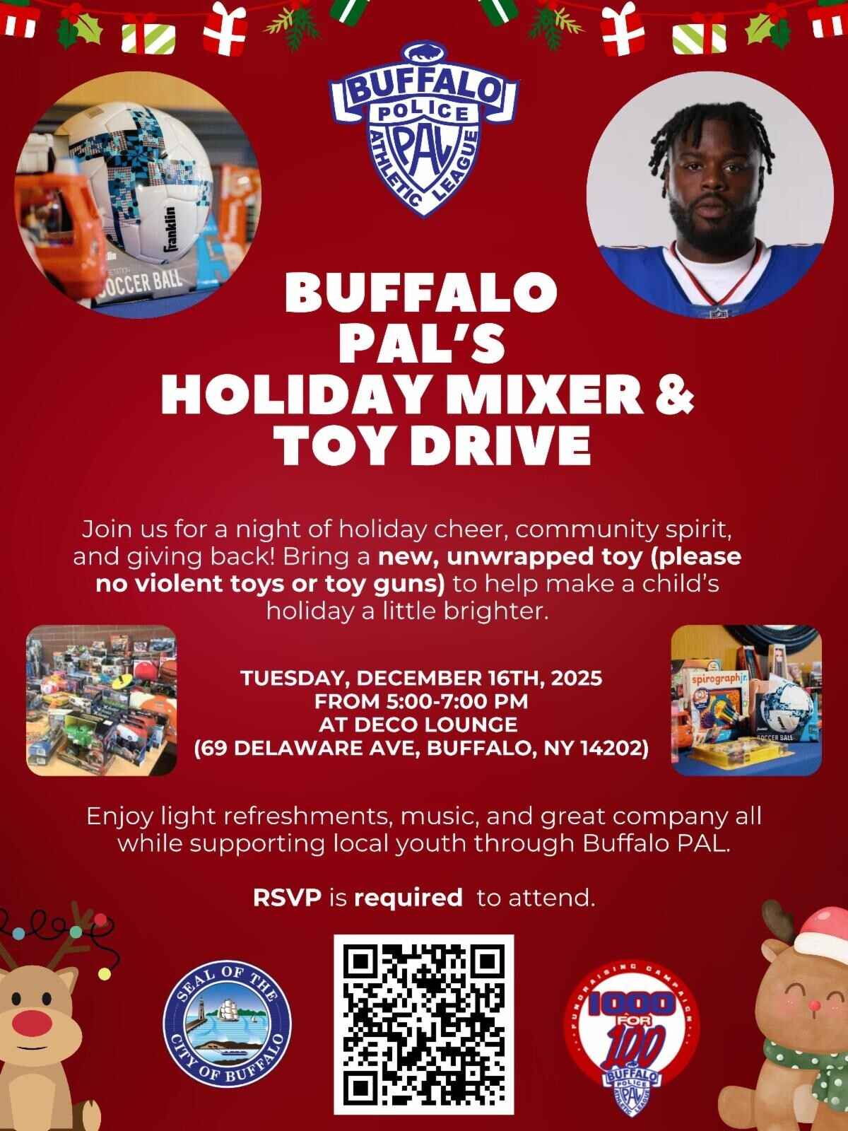 Buffalo P.A.L. Holiday Mixer & Toy Drive image