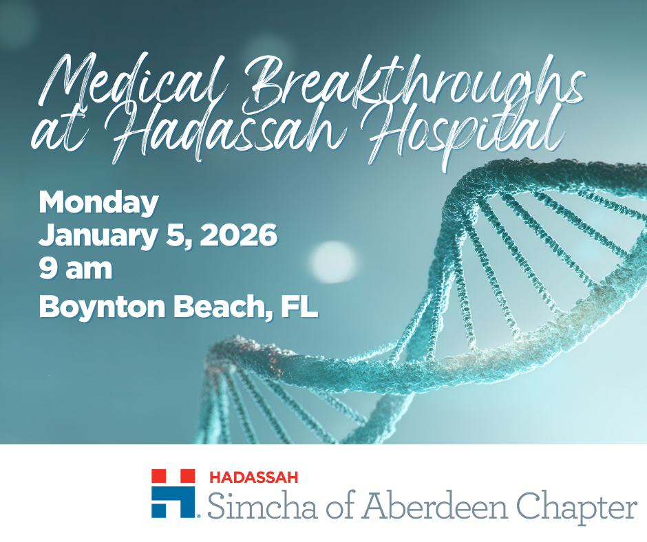 FL - FAR - Simcha of Aberdeen Medical Breakthroughs at Hadassah Hospital 2026 image