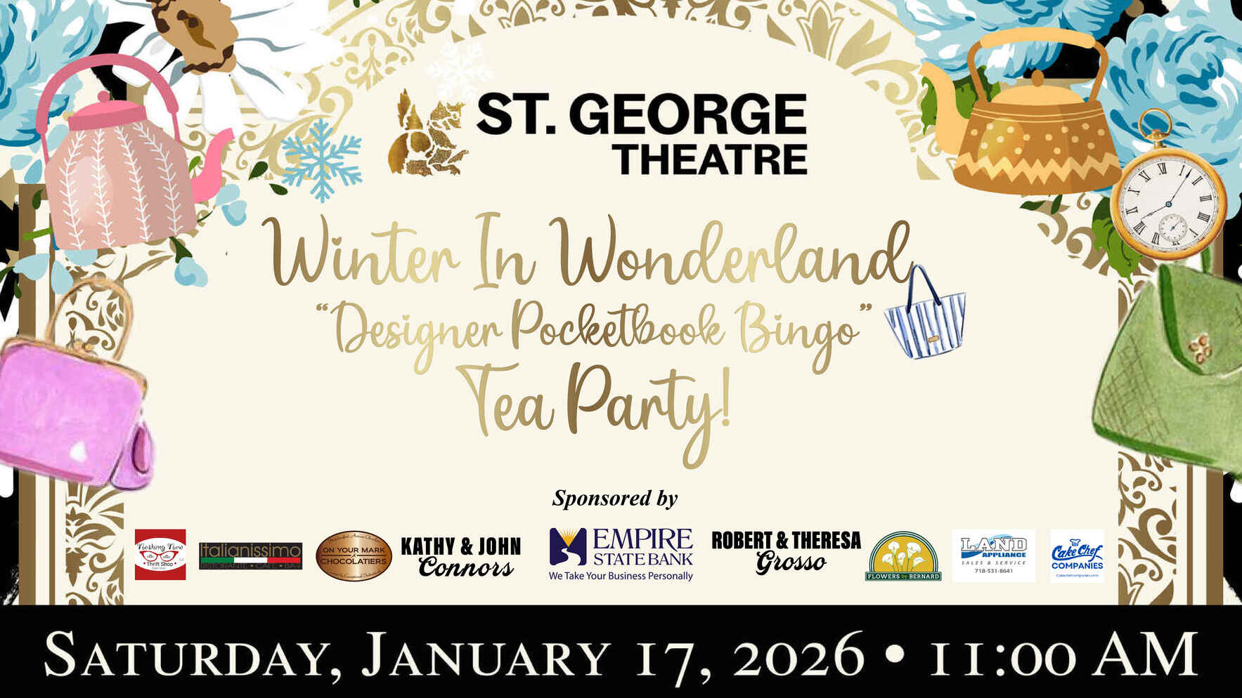 Winter IN Wonderland "Designer Pocketbook Bingo" Tea Party! image