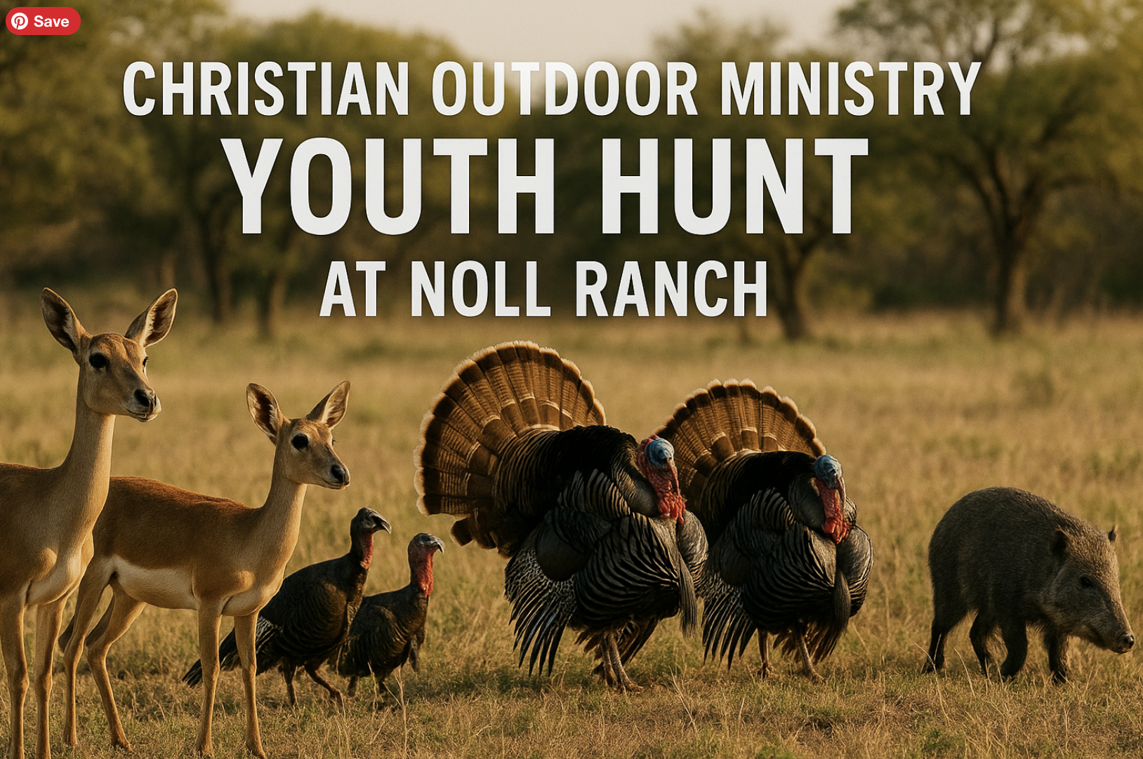 COM Youth Hunt at Noll Ranch - March 13-15 - Blackbuck Does, Turkey, & Javelina image