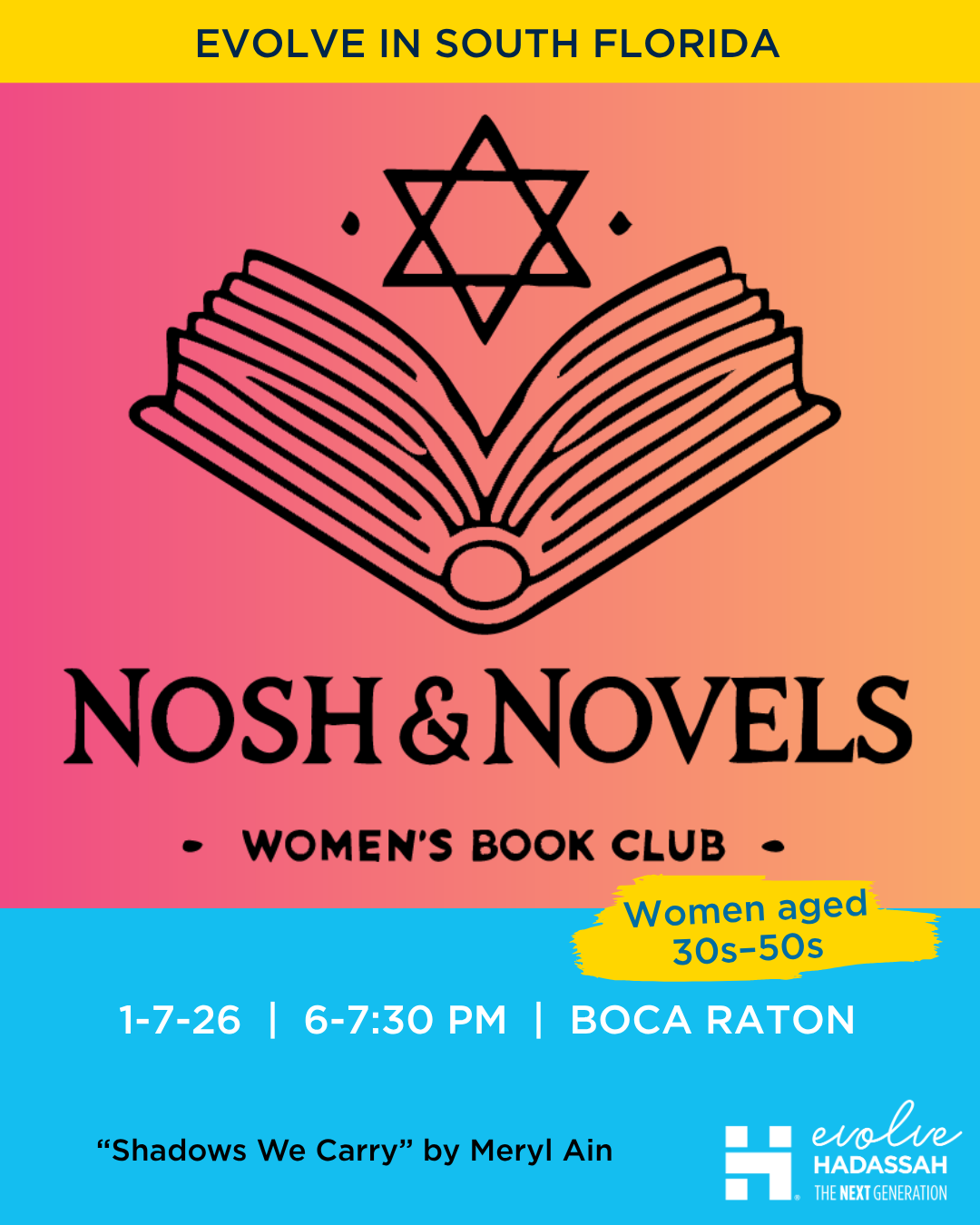 FL - Evolve Nosh and Novels Book Club Jan 2026 image