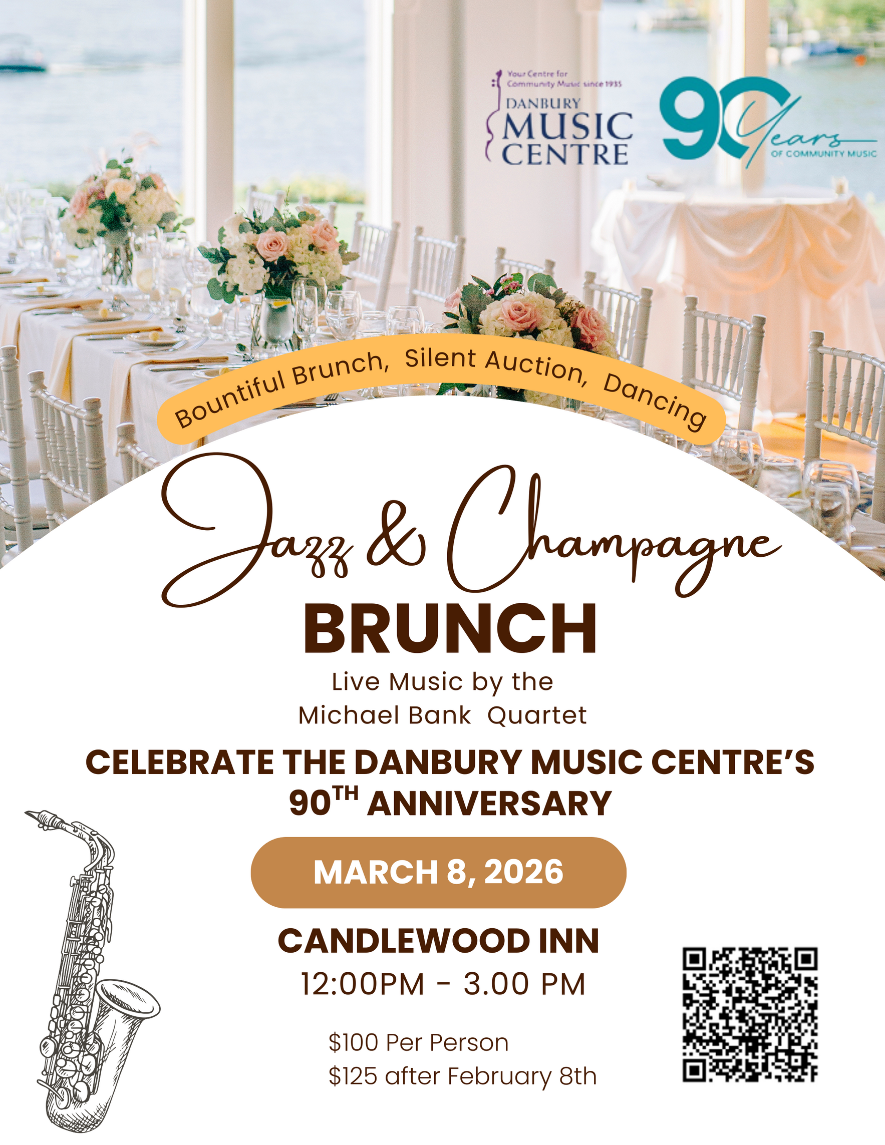 90th Anniversary Celebration       Jazz & Champagne Brunch image