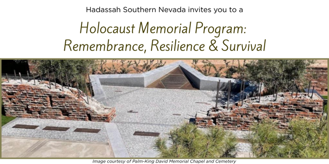 West - DMR - Southern Nevada - Holocaust Memorial Program: Remembrance, Resilience & Survival - 2026 image