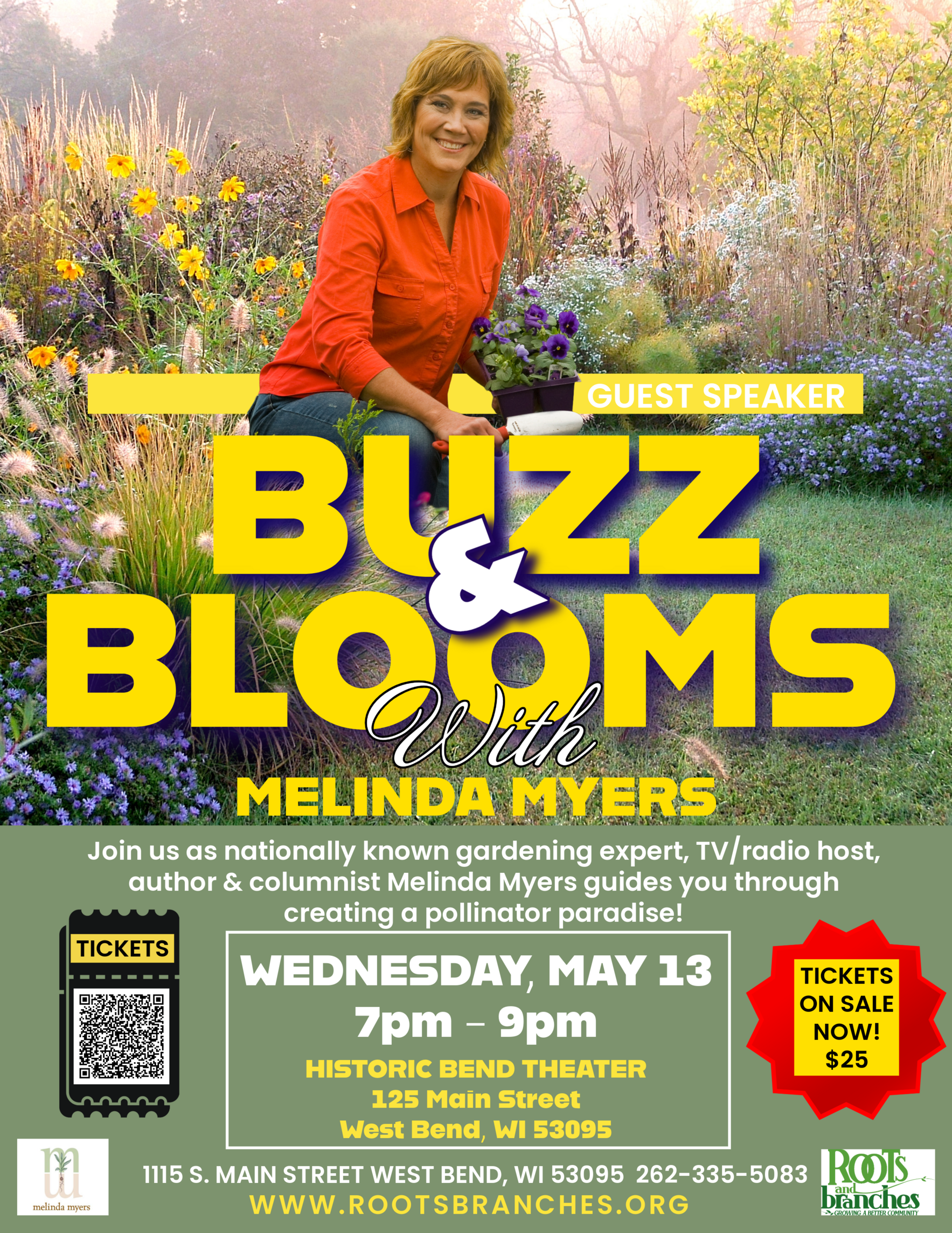 Buzz & Blooms! Melinda Myers: Creating a Pollinator Paradise image