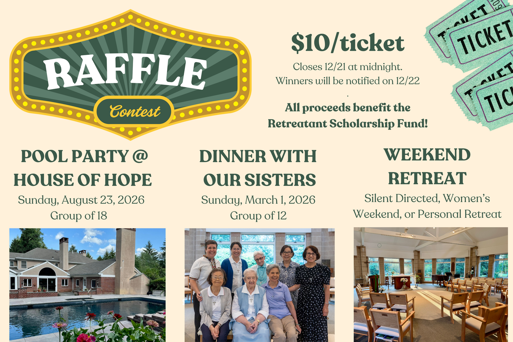 Christmas Raffle Tickets & Kitchen Orders image
