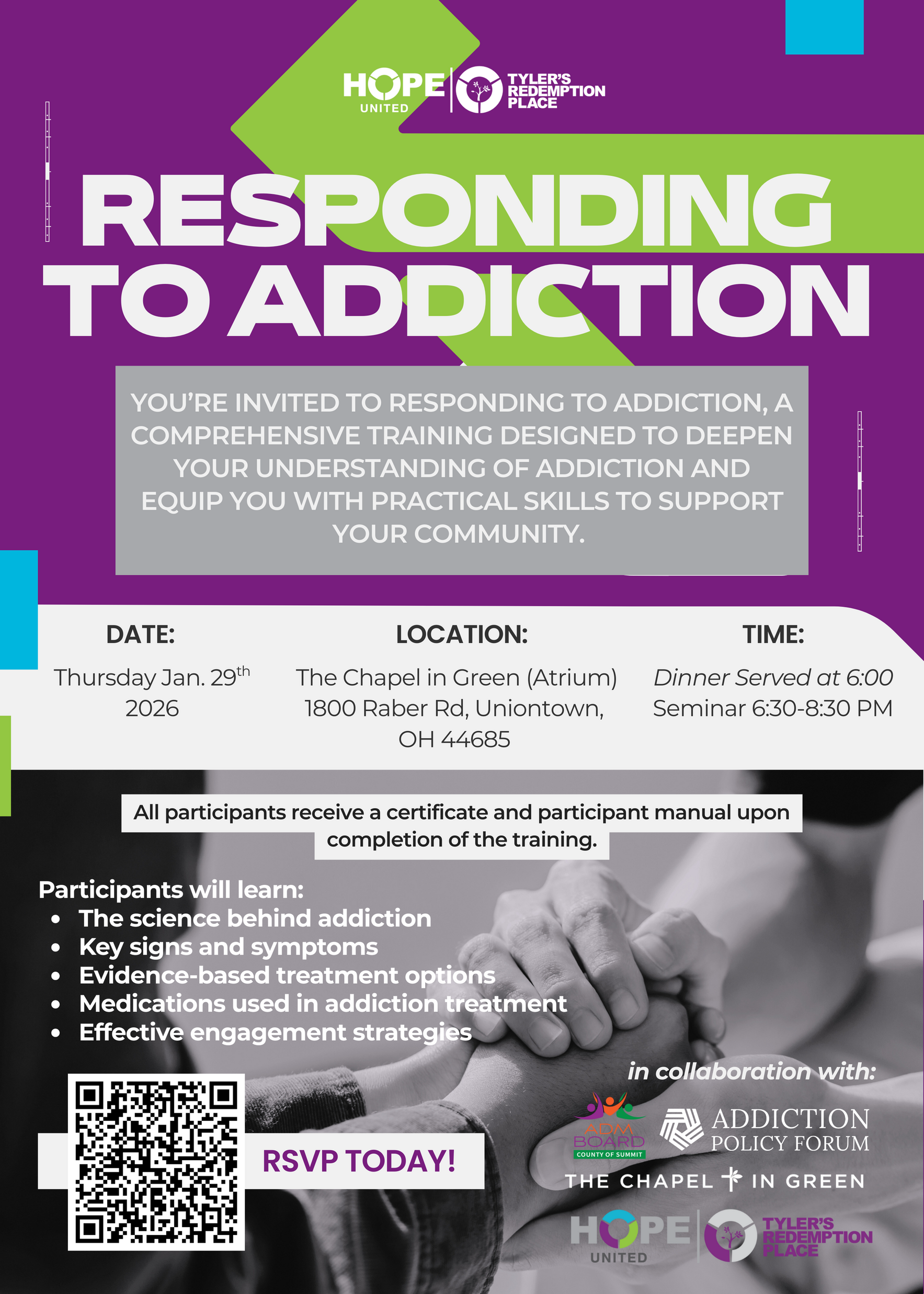 Responding To Addiction at The Chapel in Green image