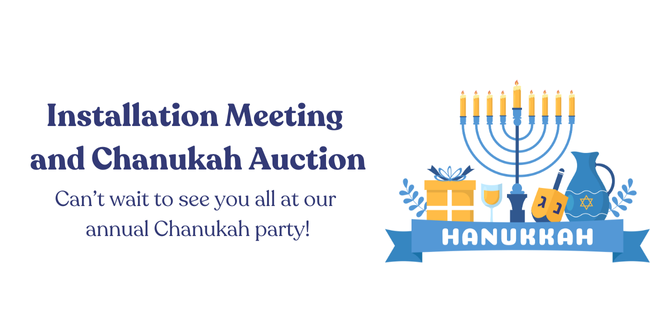 West - HSC - Desert/East Area - Sabra of the Desert - Installation Meeting and Chanukah Auction - 2025 image