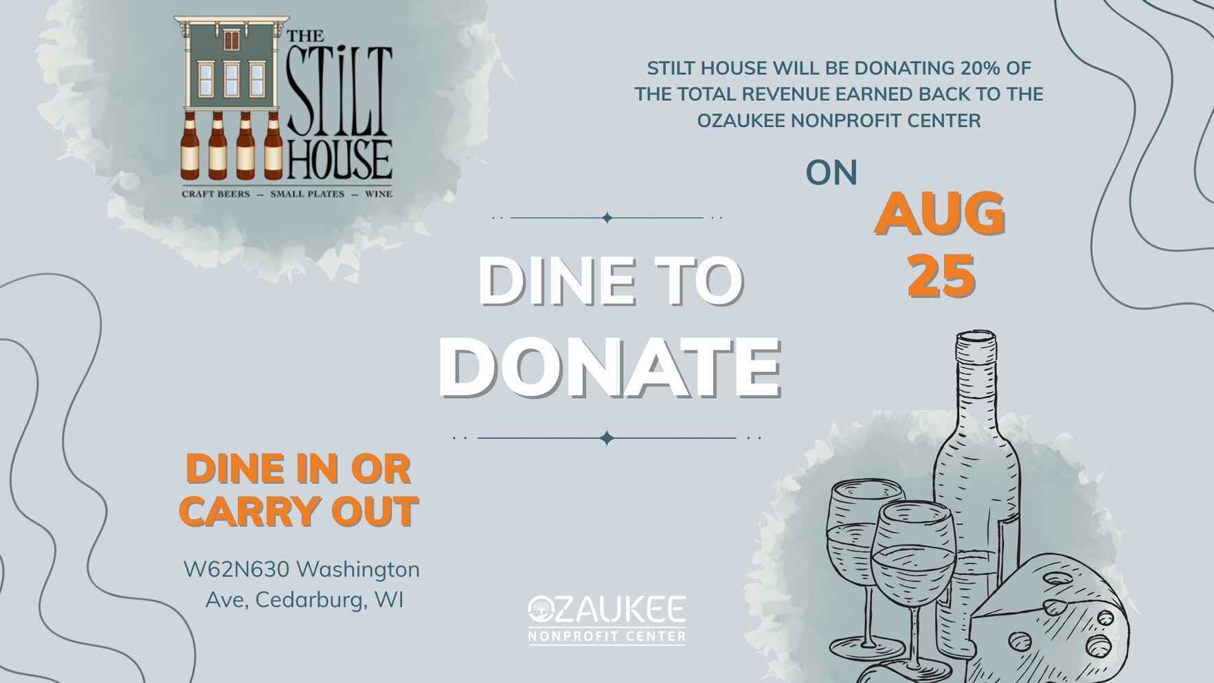 Dine to Donate at The Stilt House! image