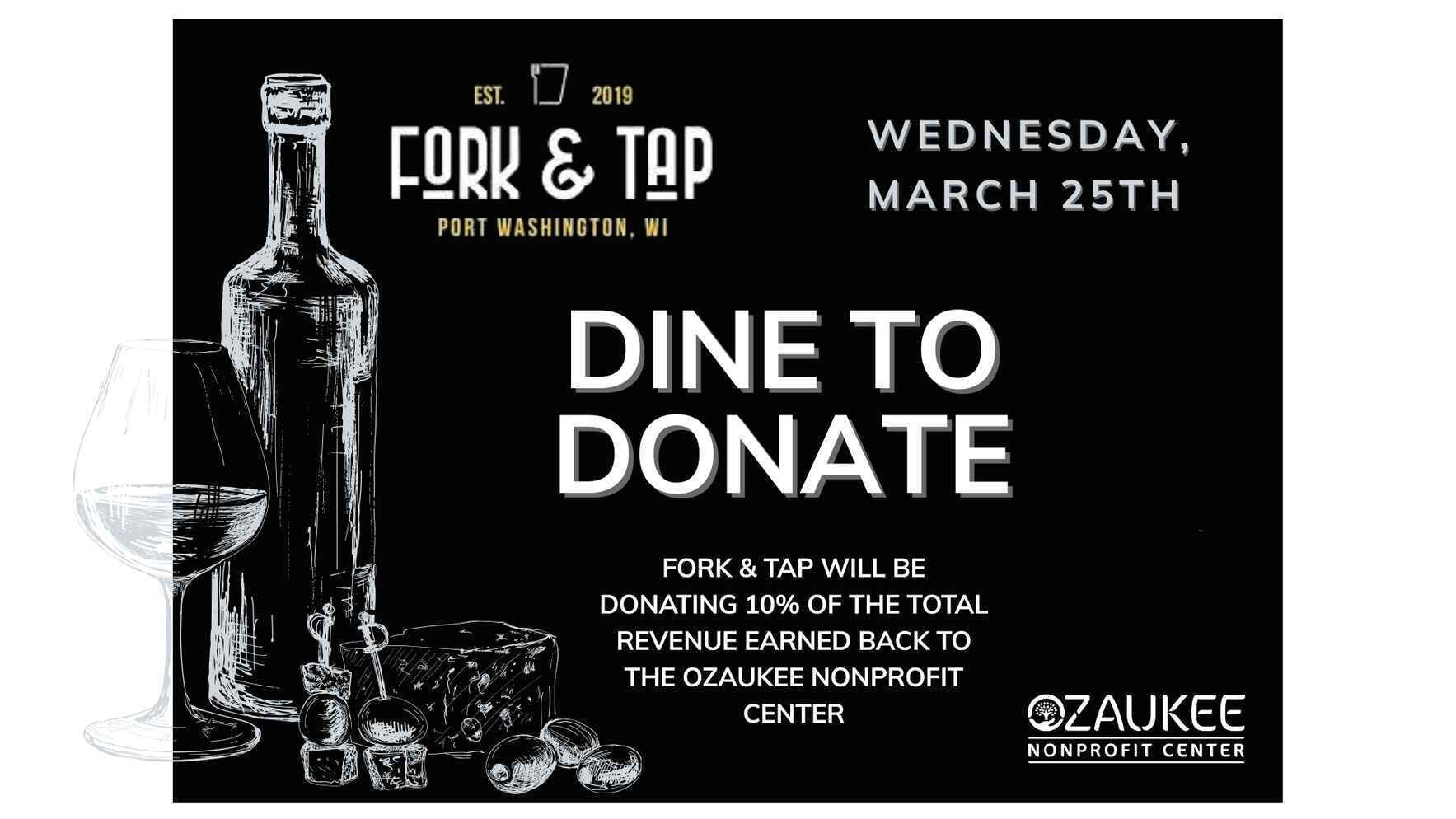 Dine to Donate at Fork & Tap! image