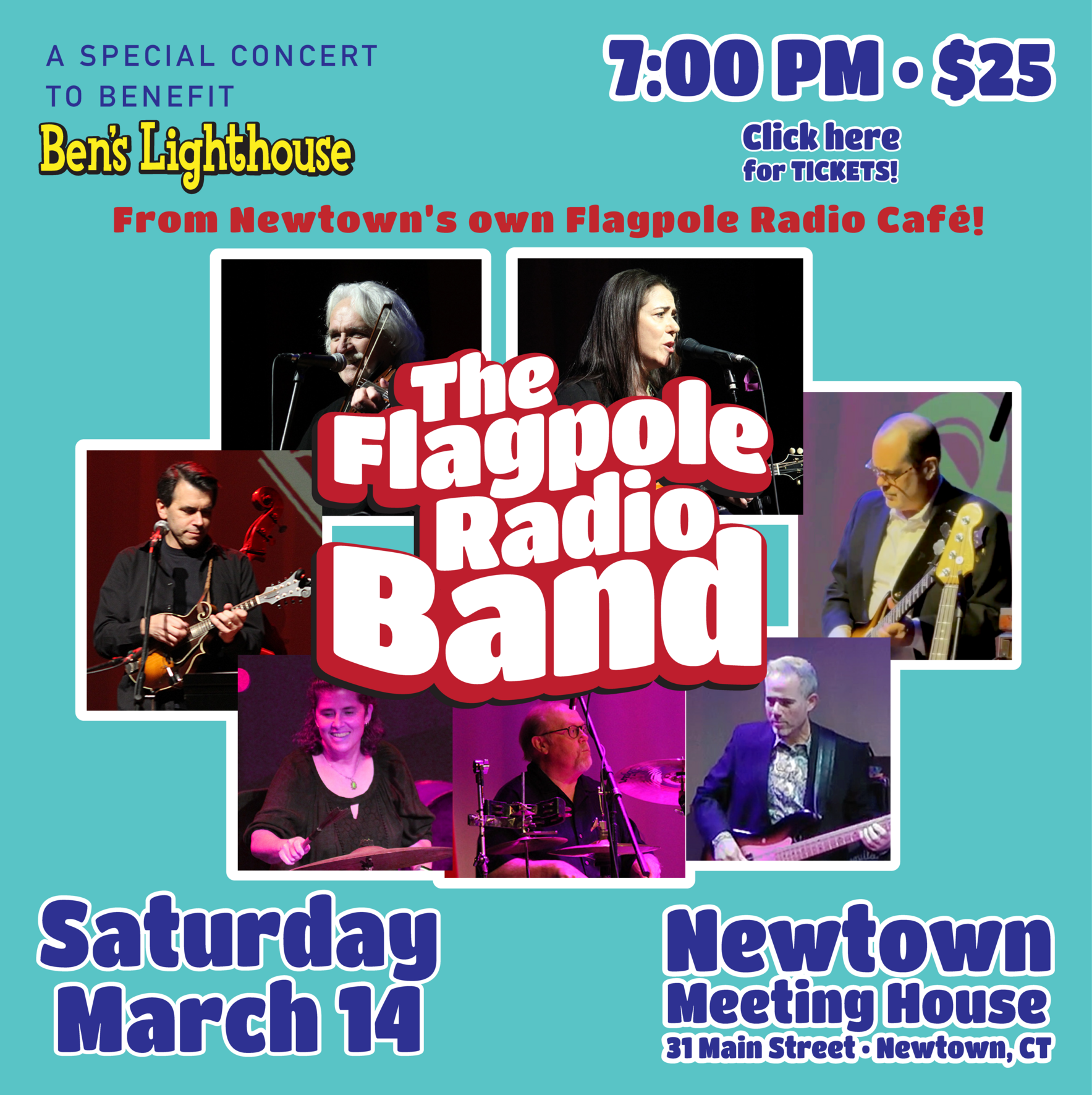Ben's Lighthouse benefit concert featuring The Flagpole Radio Band image
