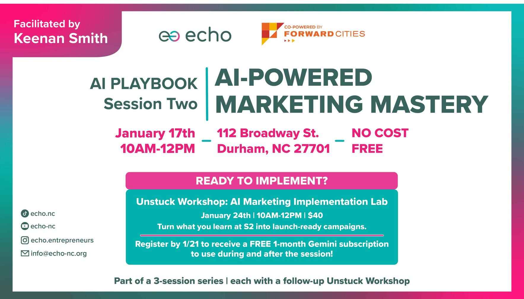 AI Playbook Session 2: AI-Powered Marketing Mastery image