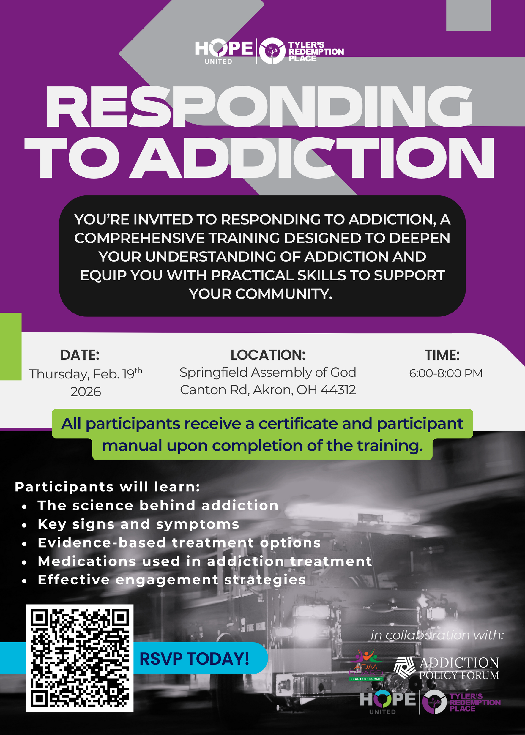 Responding to Addiction to be held at Springfield Assembly of God image
