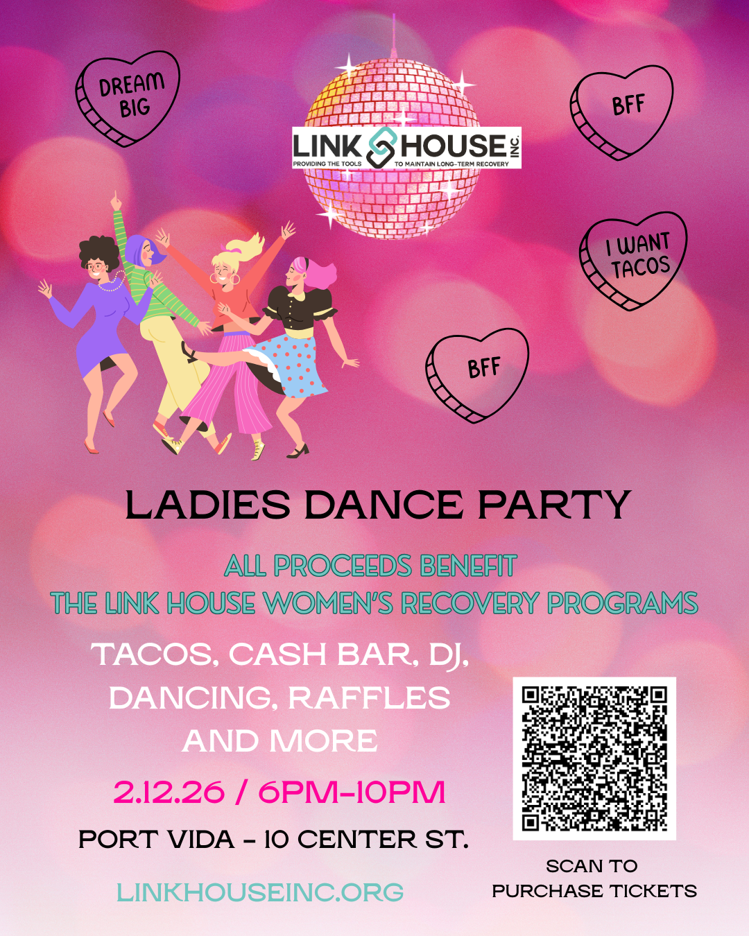 Galentine's Day Dance Party to Support Women's Mental Health & Recovery Programs image
