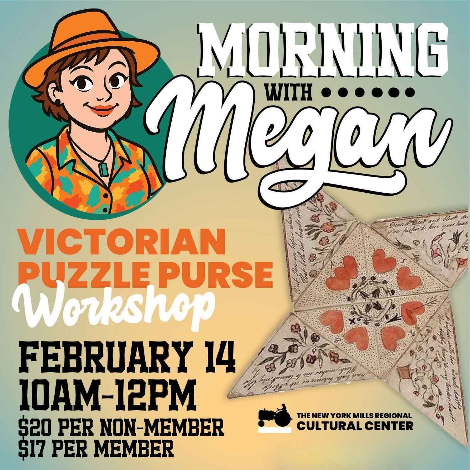 Morning with Megan: Victorian Puzzle Purse Workshop image