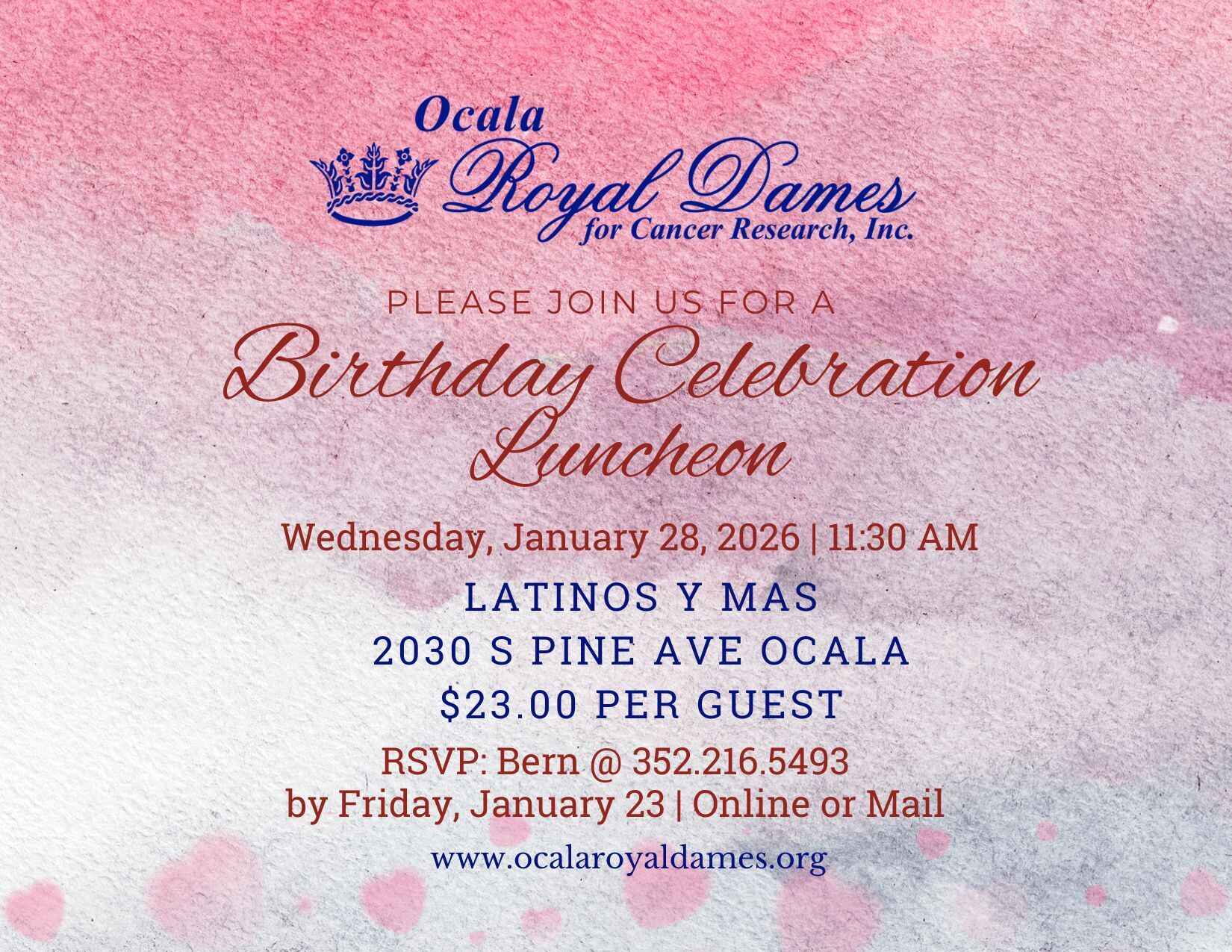 ORD Birthday Celebration Luncheon January 2026 image
