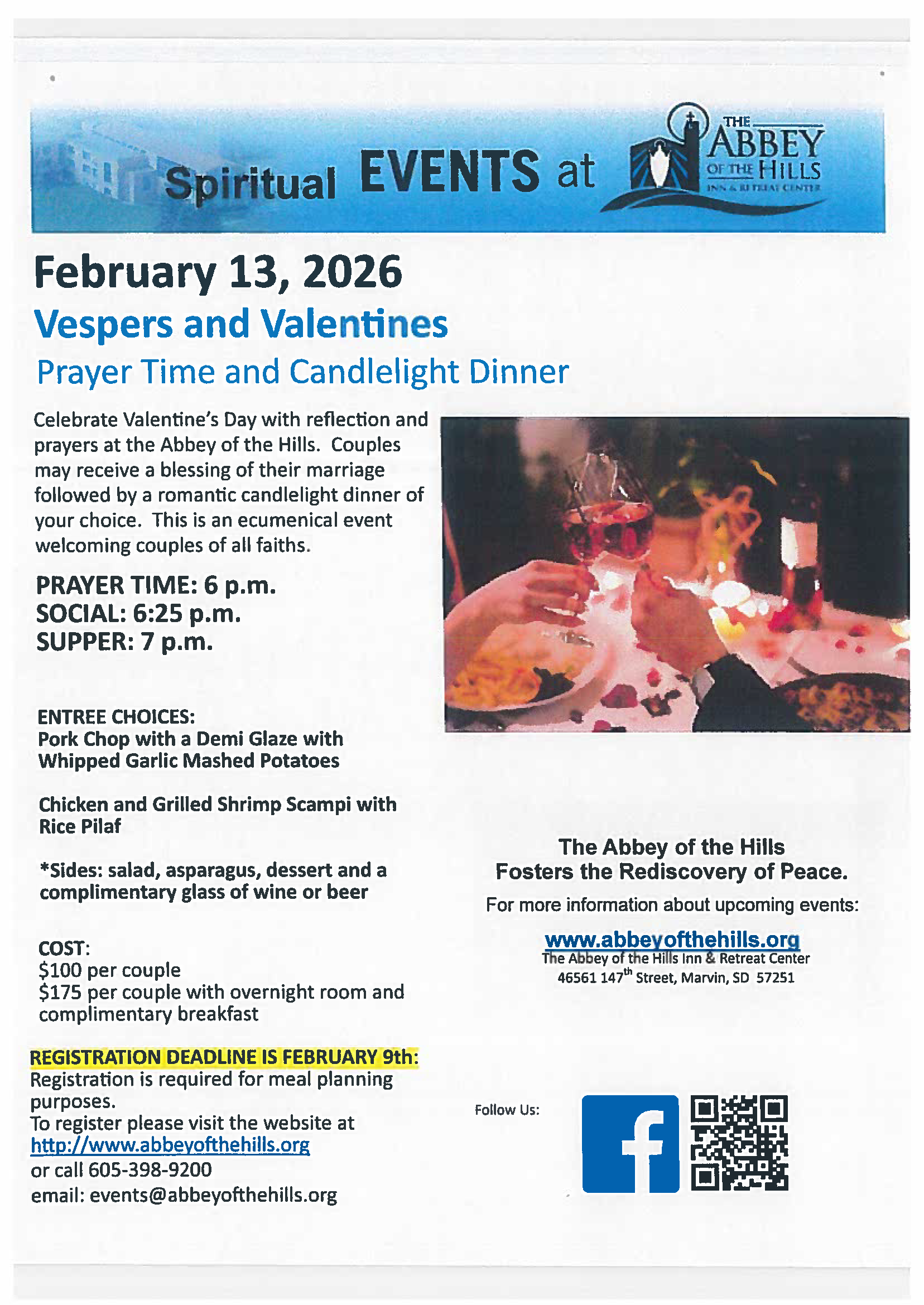 Vespers and Valentines- Feb 13, 2026 image