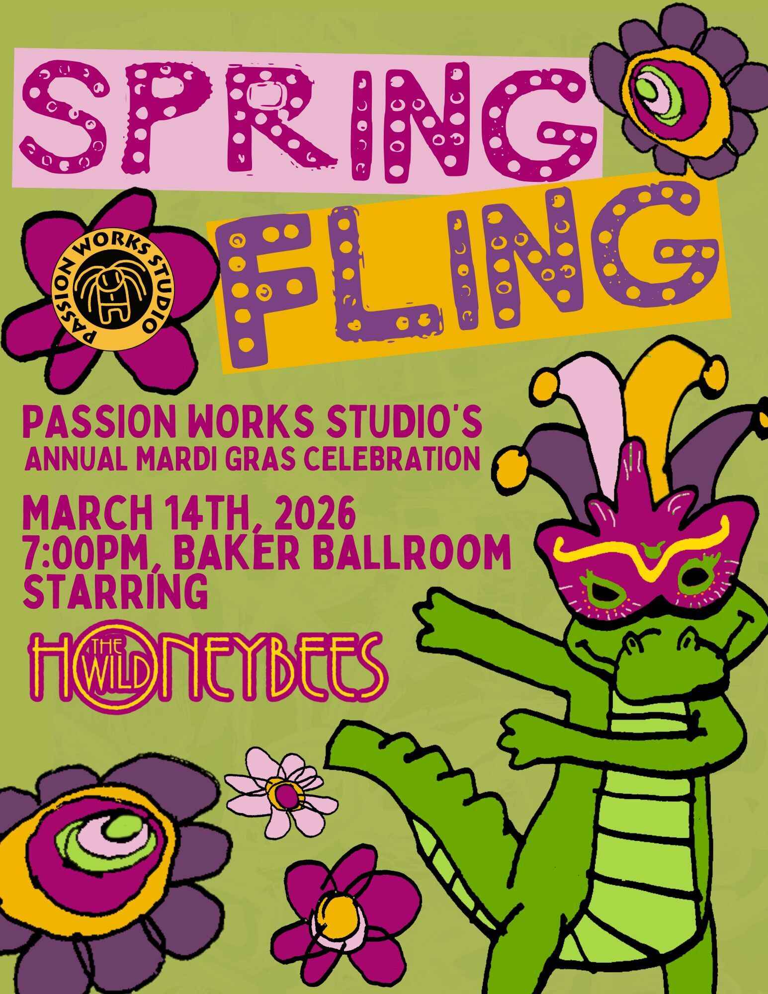 Spring Fling!  Passion Works' 2026 Mardi Gras Celebration image