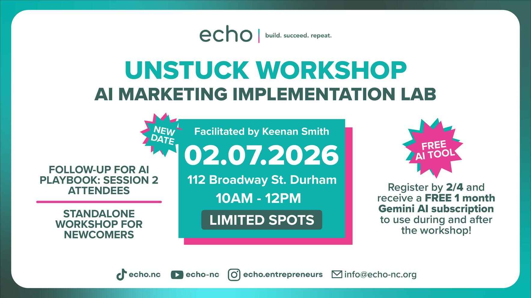 Unstuck Workshop: AI Marketing Implementation Lab image