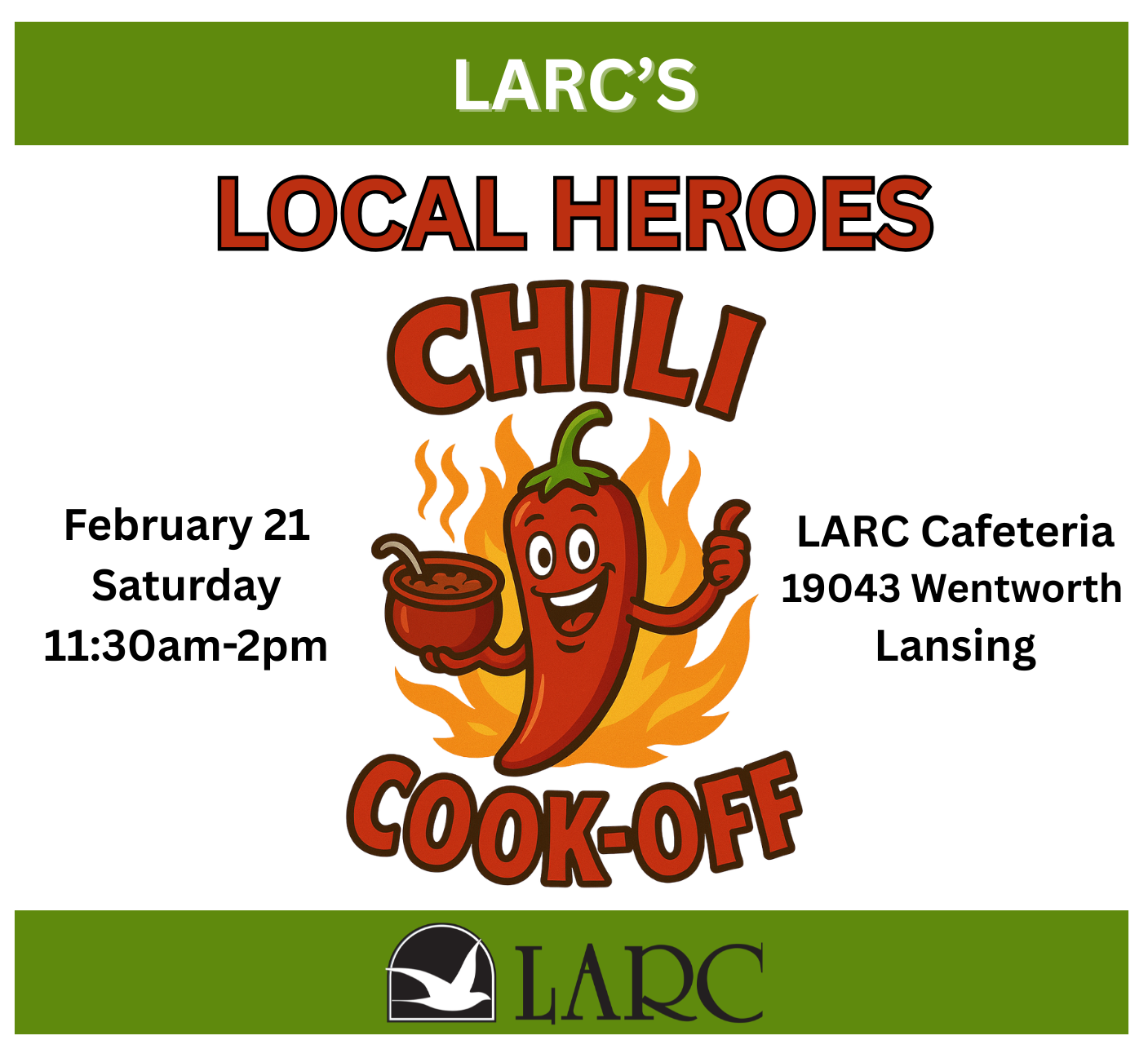 LARC's Local Heroes Chili Cook-Off  image