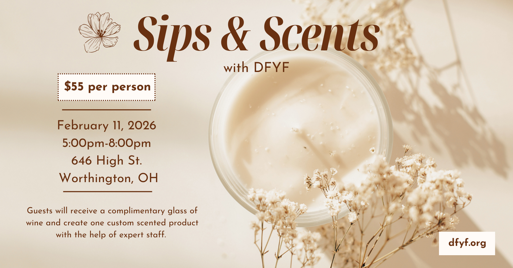 Sips & Scents with DFYF image