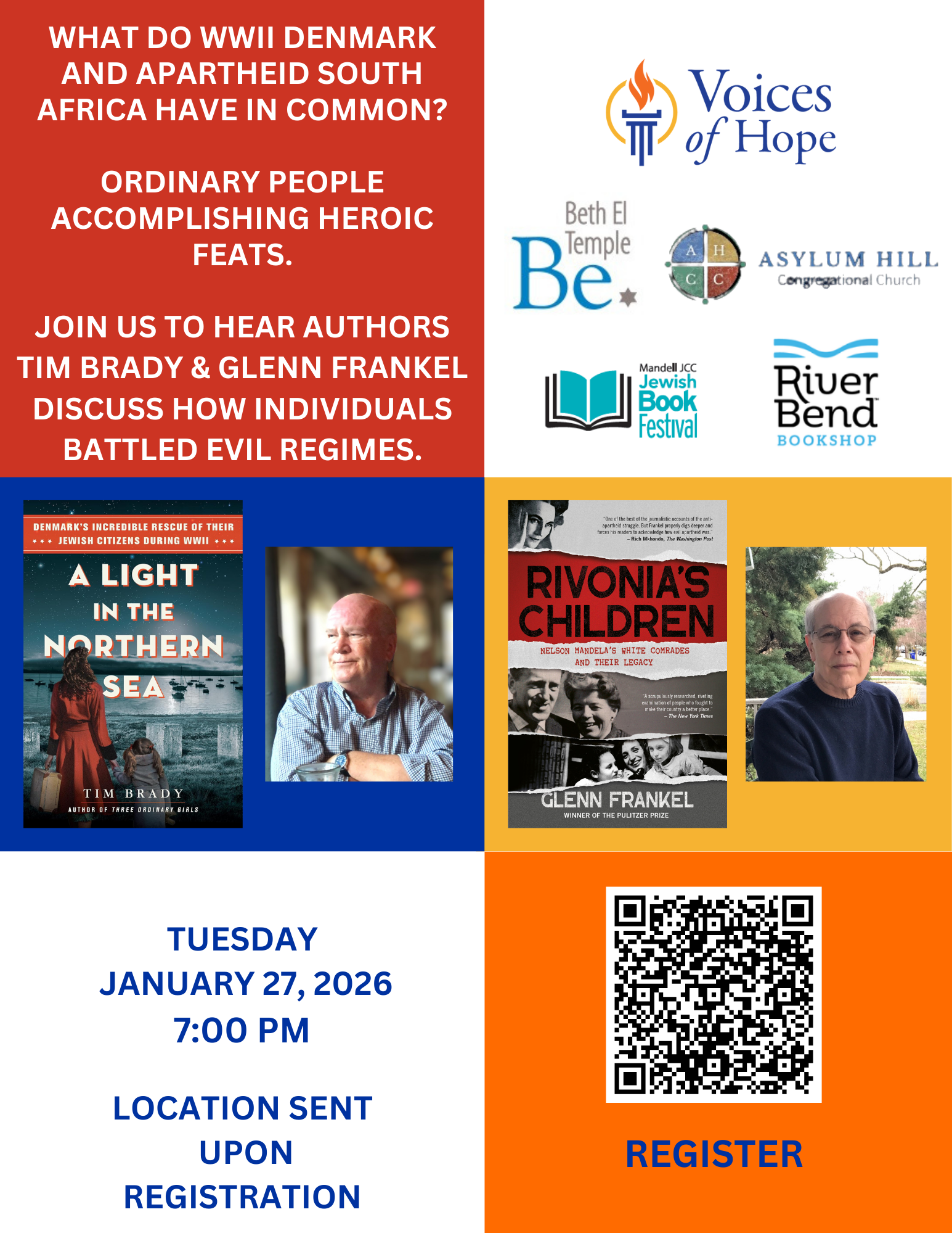 An Evening with Tim Brady & Glenn Frankel image