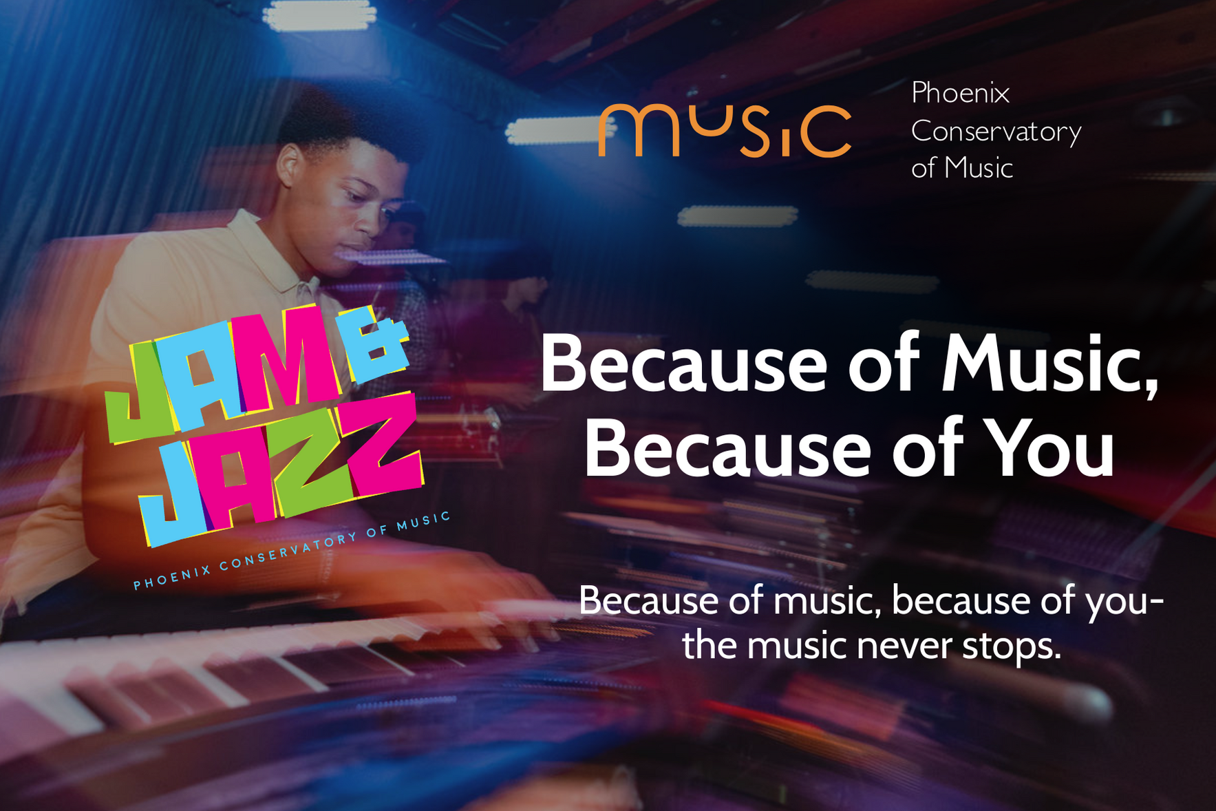 Jam and Jazz 2026:  Because of Music, Because of You  image