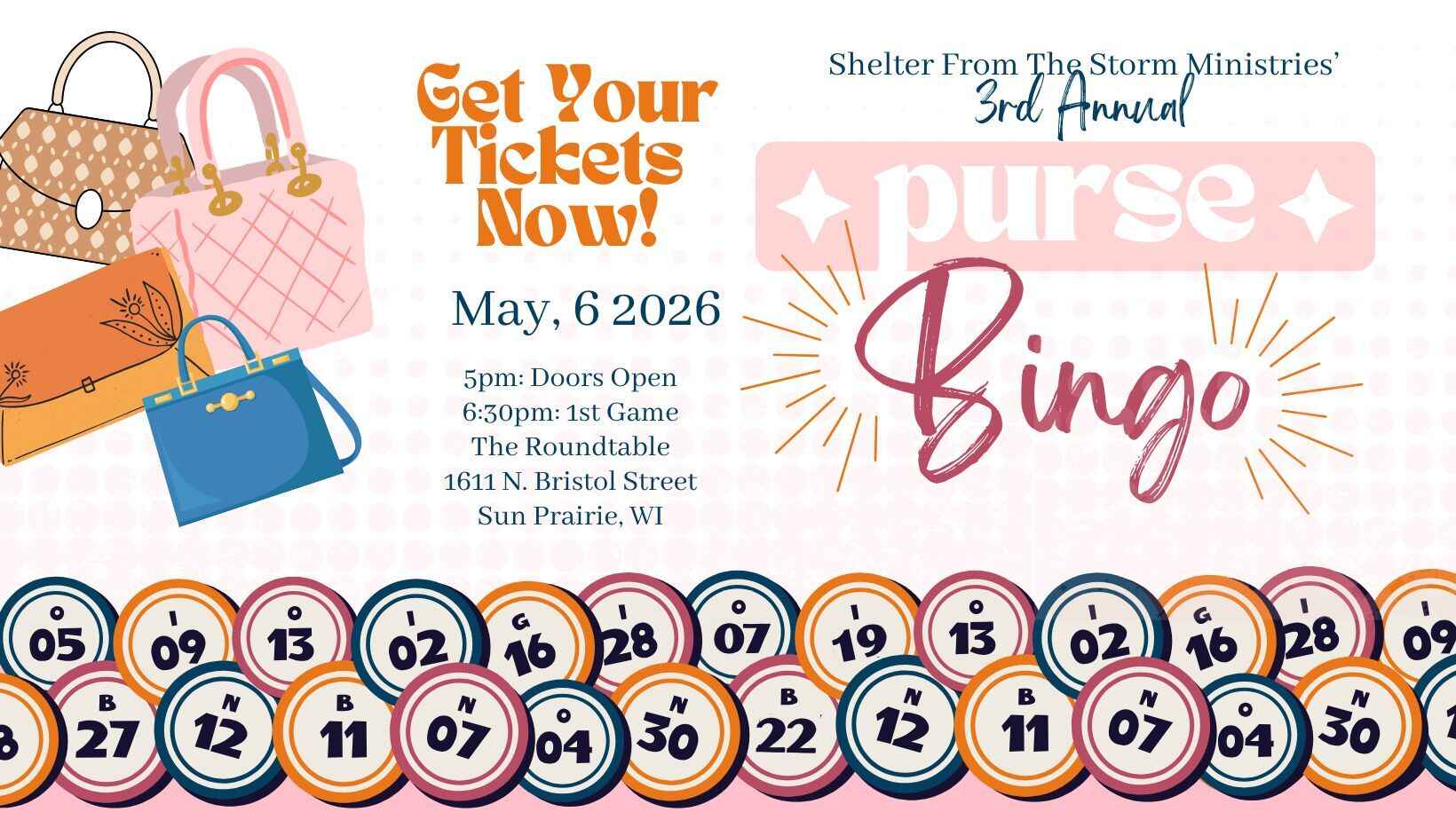 SFTSM Purse Bingo 2026 image